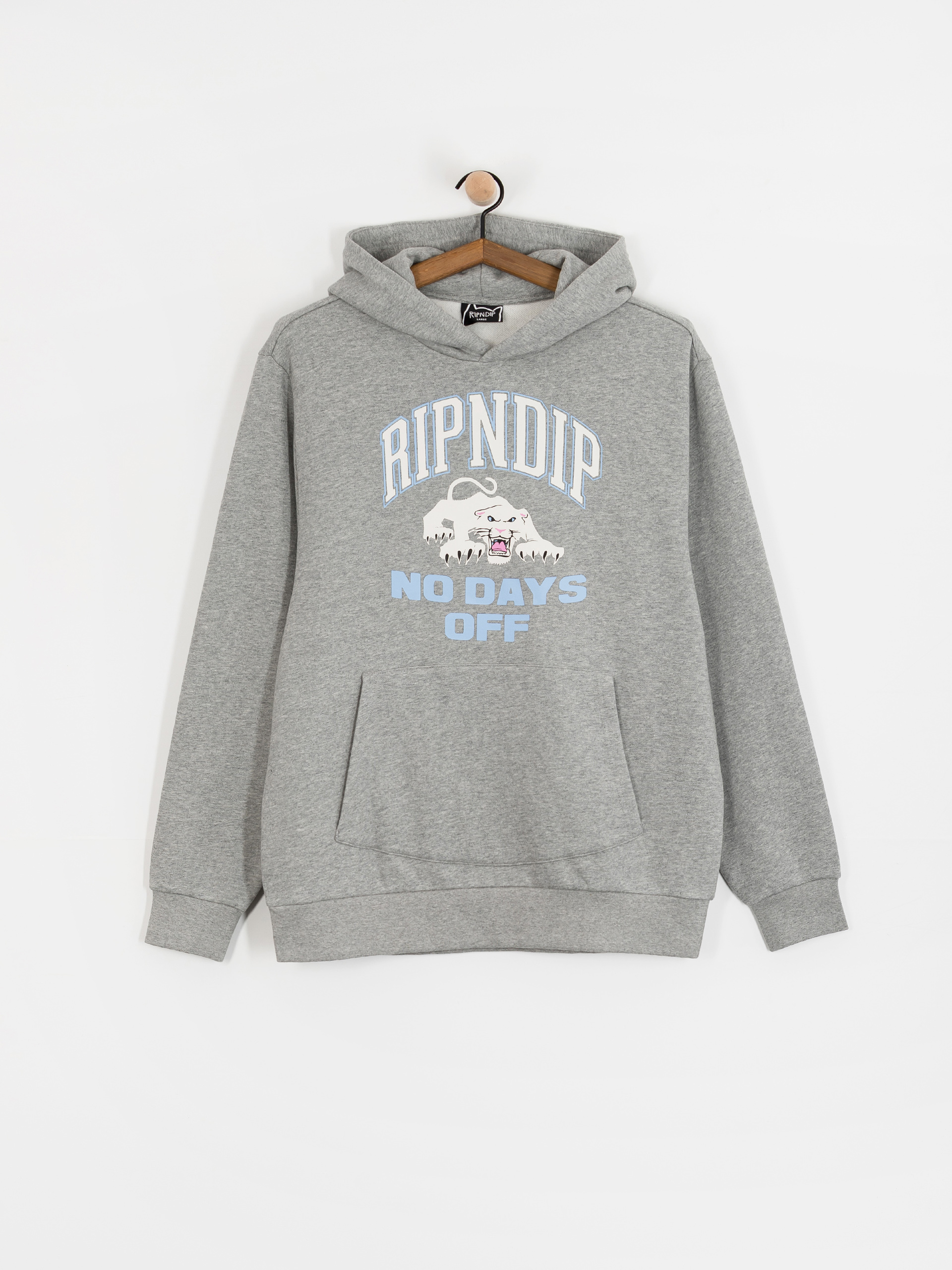 RipNDip White Panther HD Kapucnis pulóver (heather grey)