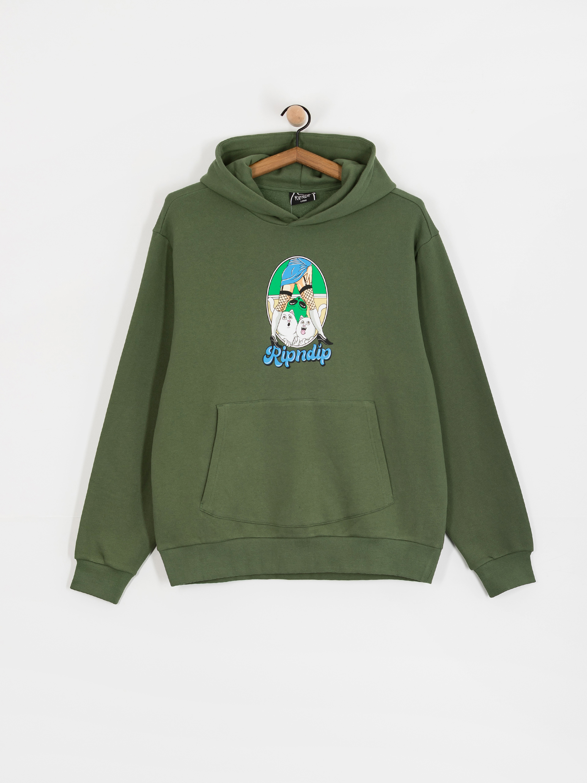 RipNDip Nermal Fest HD Kapucnis pulóver (light olive)
