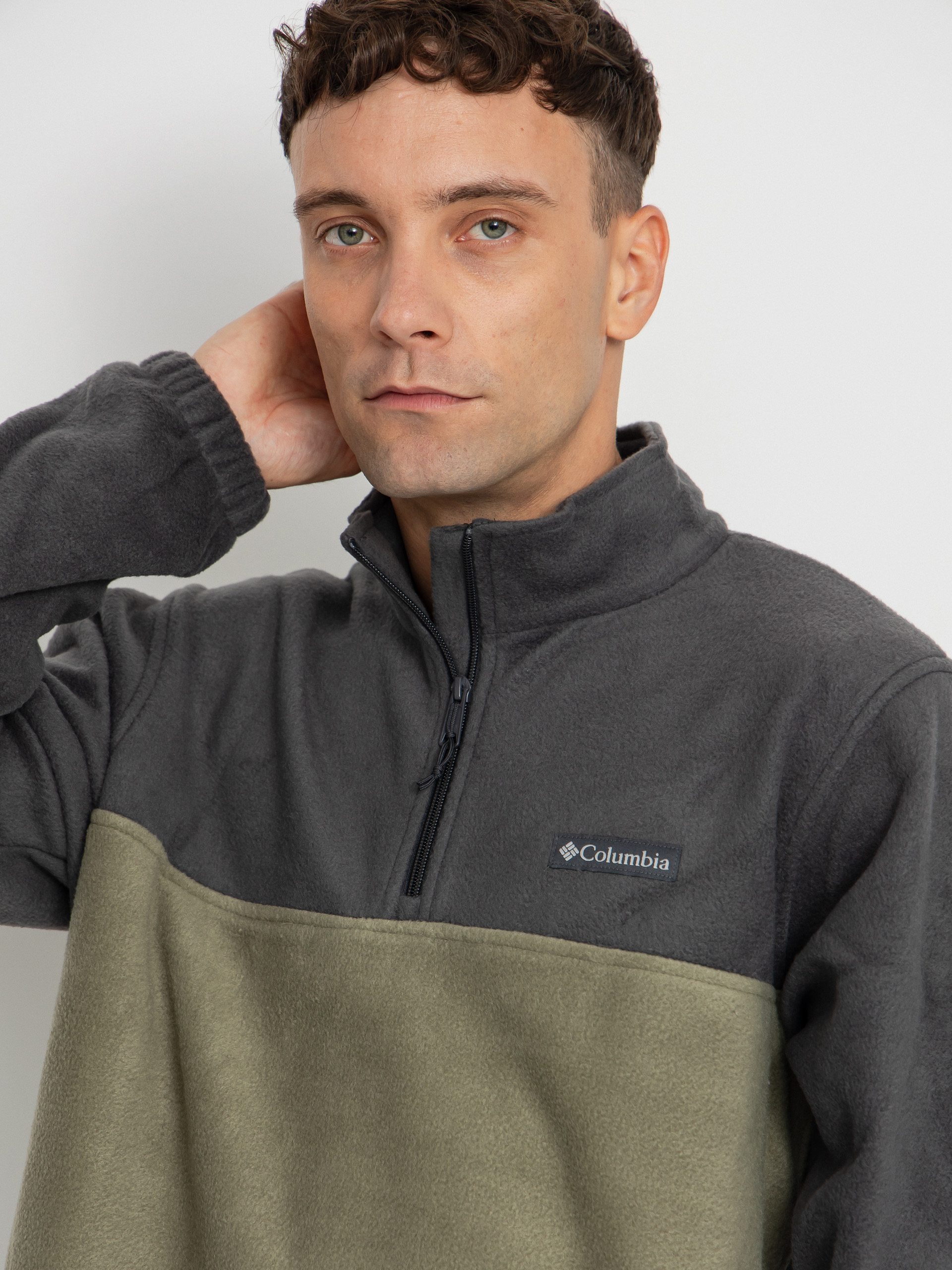 Férfi Columbia Steens Mountain Half Zip Polár pulóver (shark/stone green)