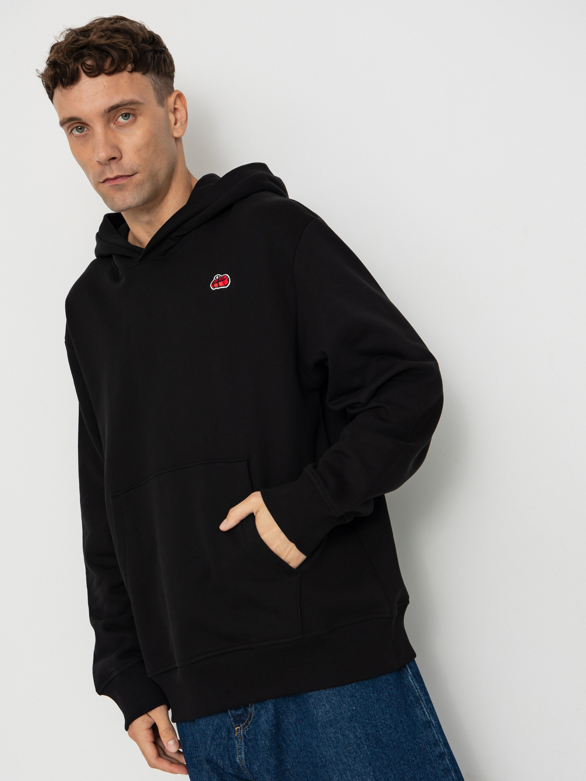 Kapucnis pulóver The North Face Icon Relaxed HD (tnf black)
