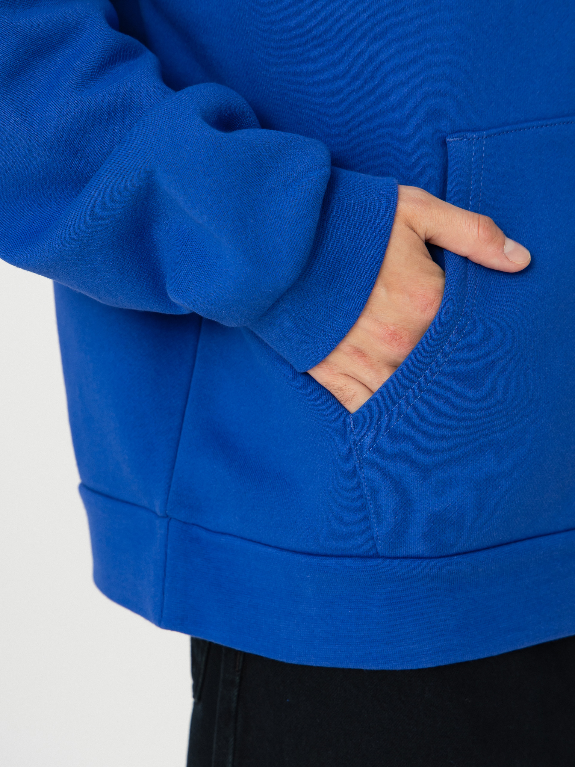 Kapucnis pulóver OBEY Icon Extra Heavy II HD (dazzling blue)