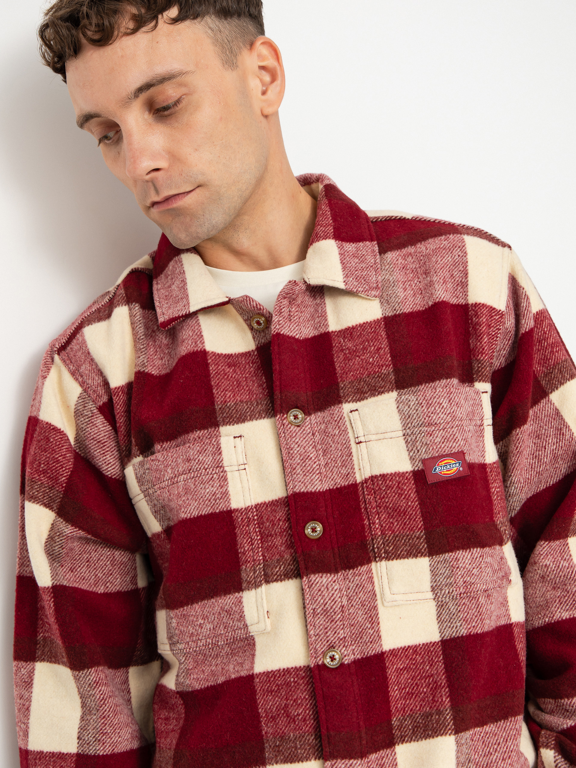 Dickies Plaid Coaling Ing (tibetan red)