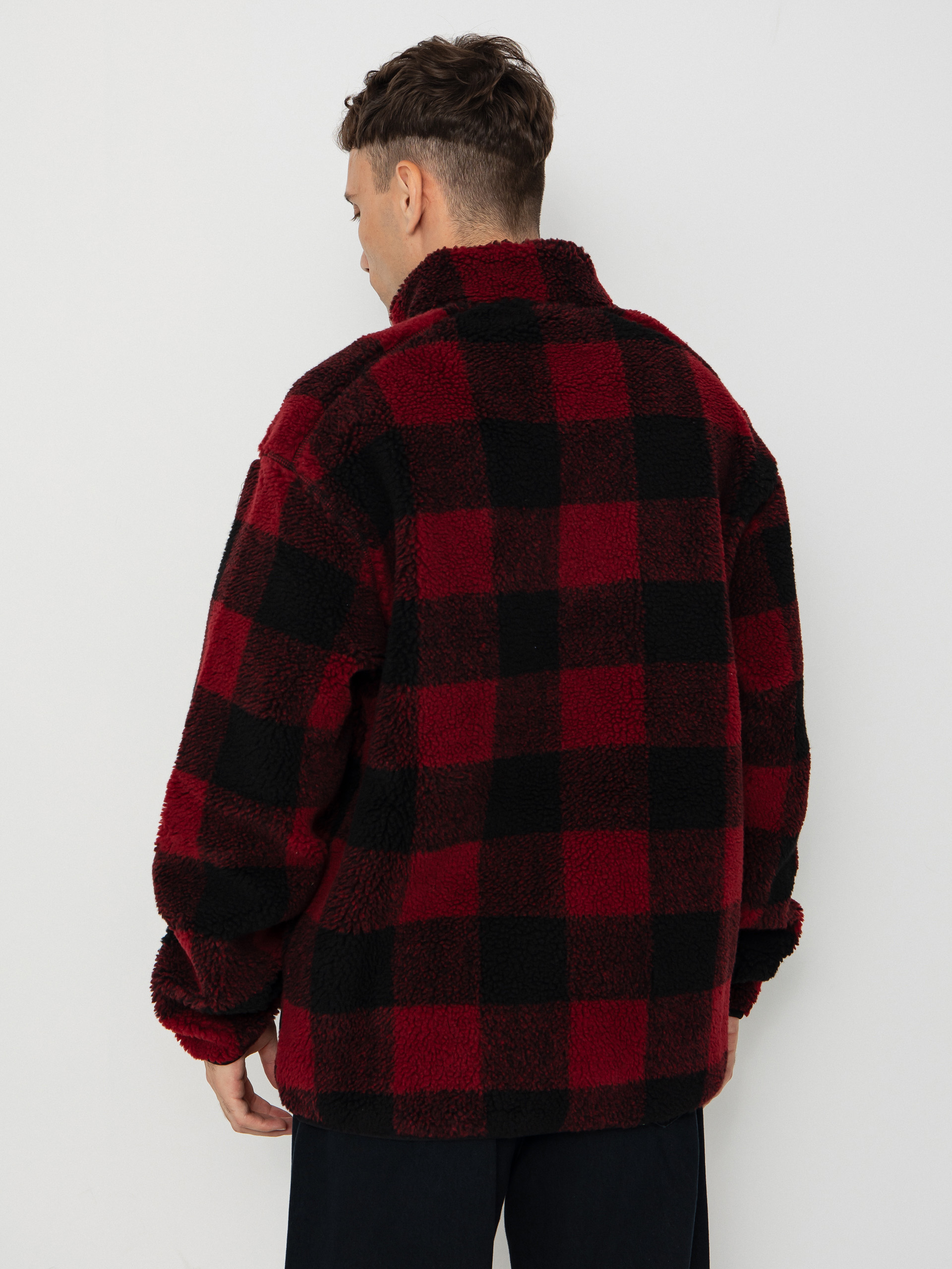 Férfi Polár pulóver Quiksilver Mercury Woodlands Sherpa (woodlands biking red)