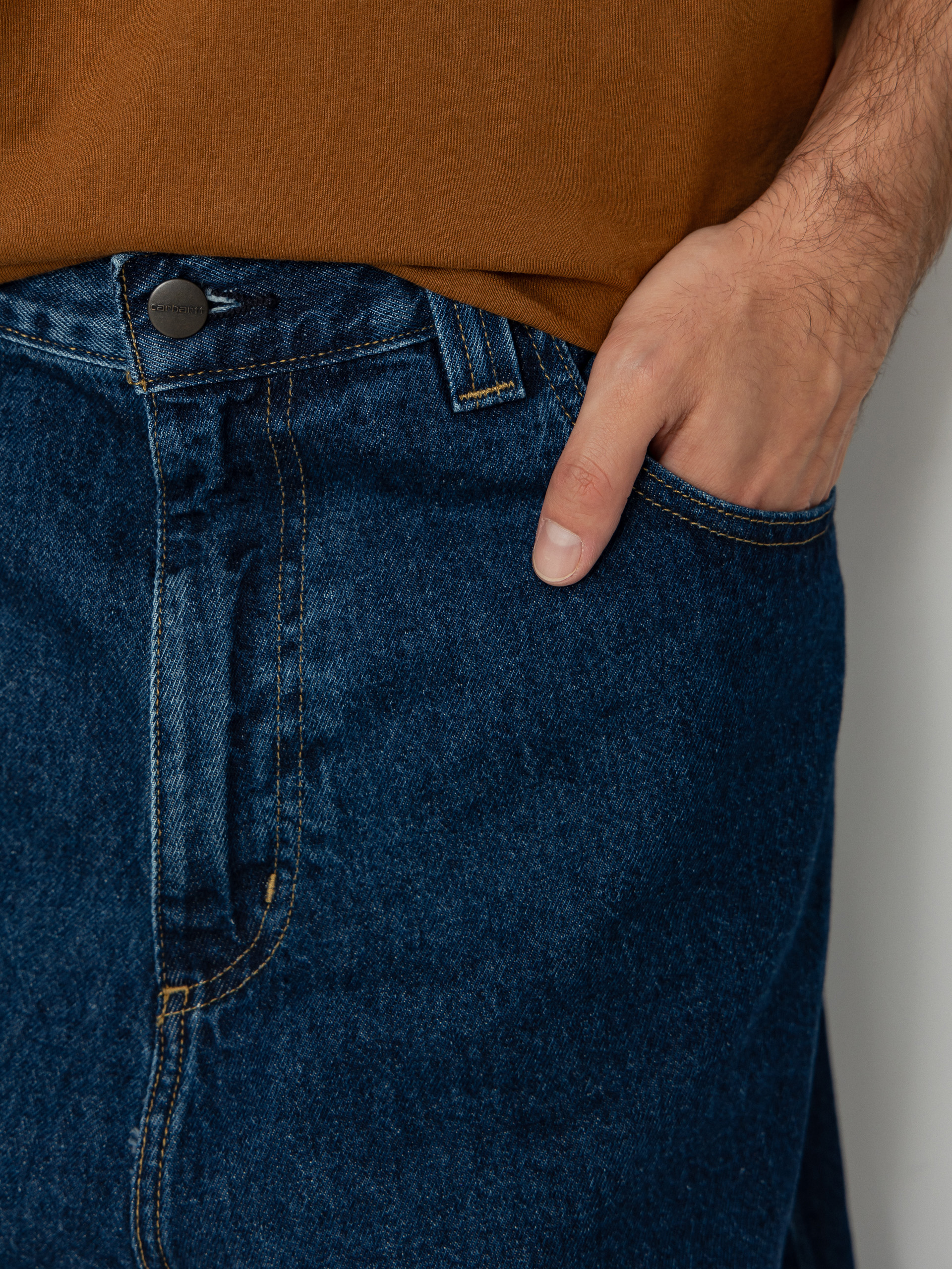 Carhartt WIP Brandon Kisnadrág (blue/stone washed)