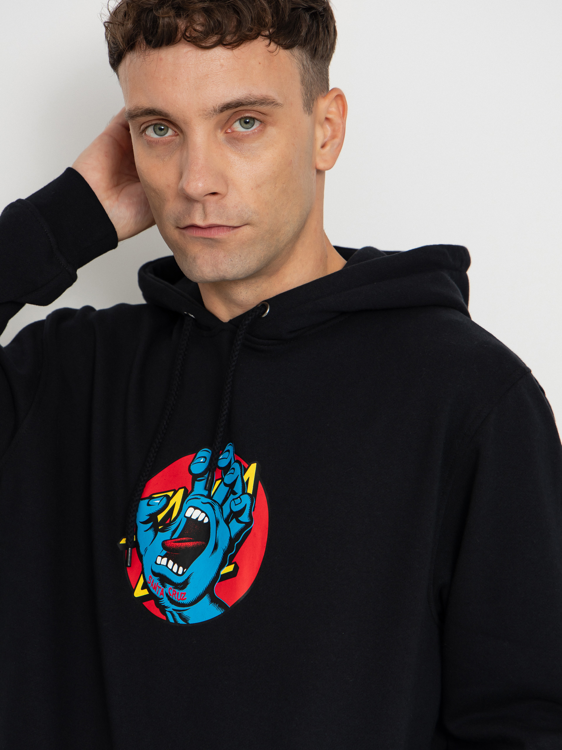 Pulóver Santa Cruz Hand Dot Front (black)