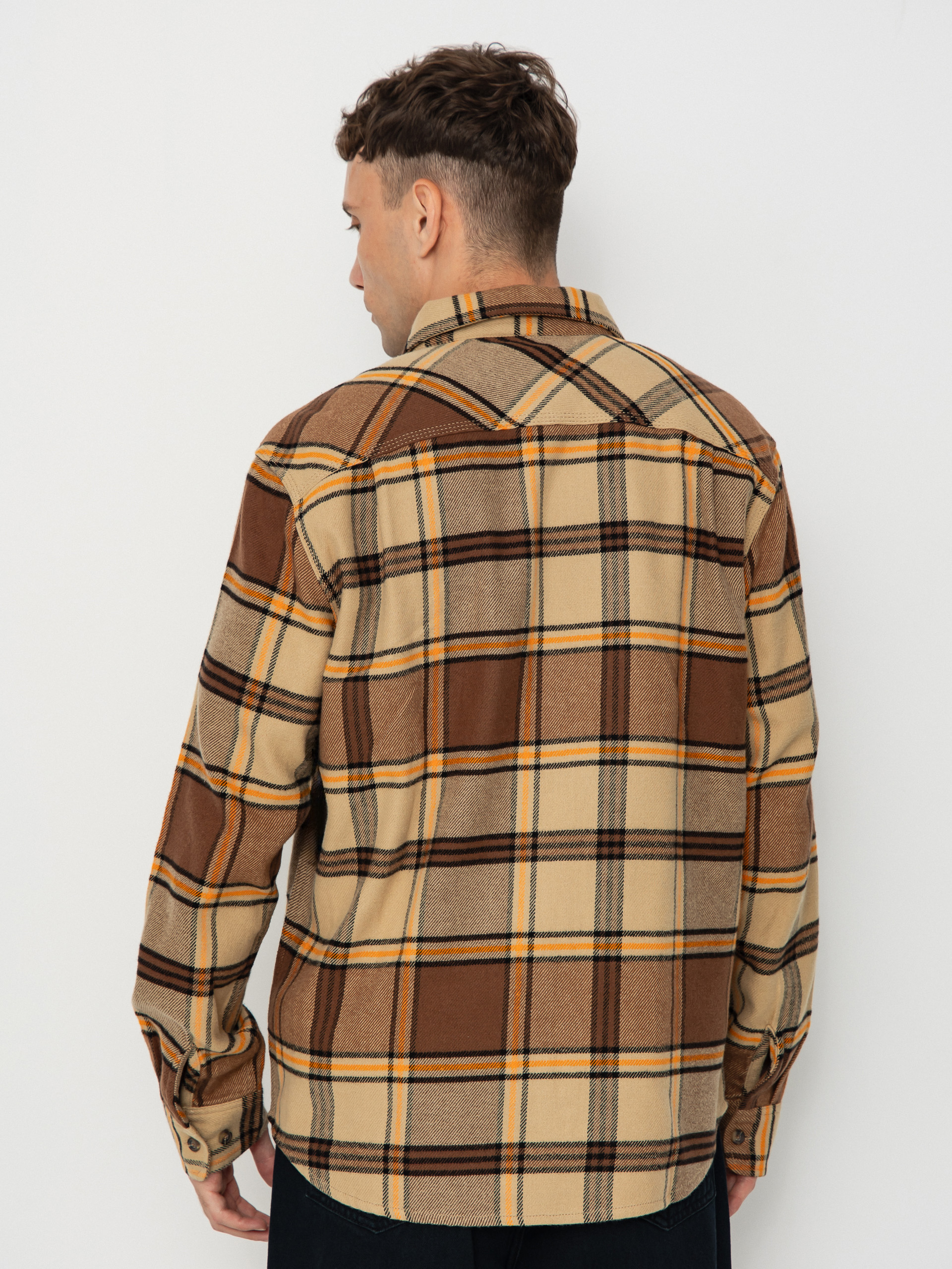 Ing Brixton Bowery Flannel (sand/pinecone/solar orange)