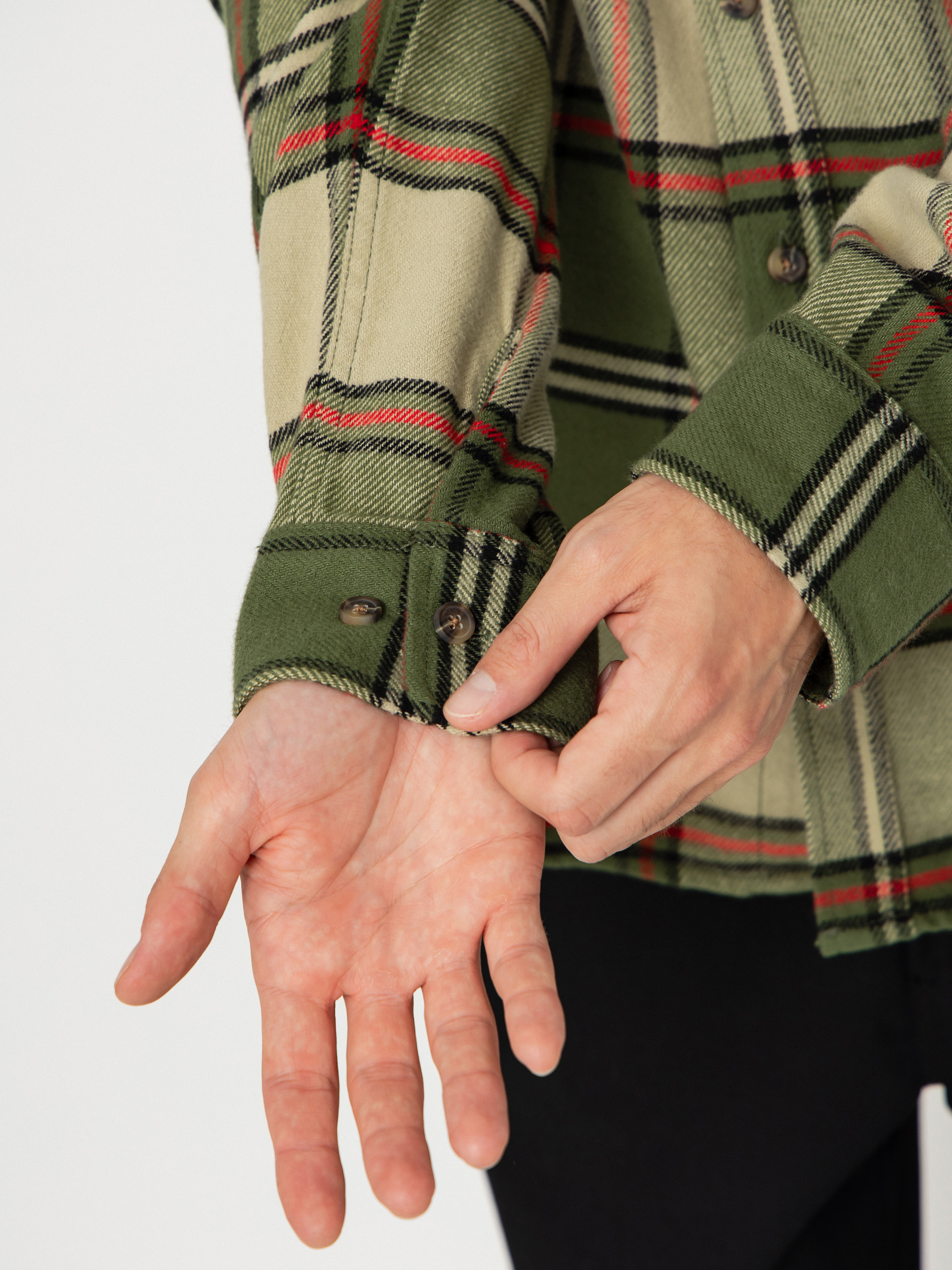 Ing Brixton Bowery Flannel (wild green/elm/adrenaline rush)