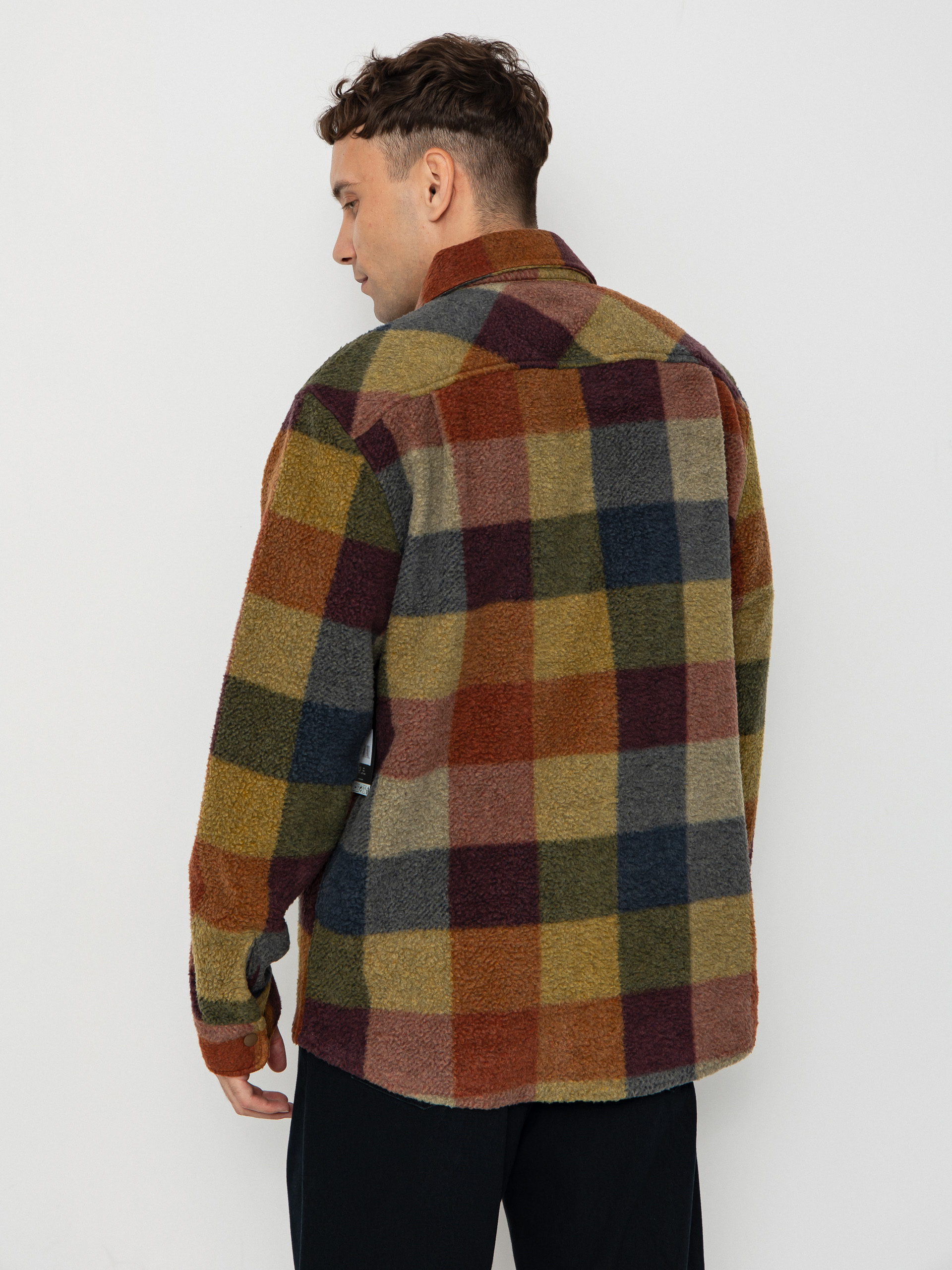 Ing Brixton Bowery Arctic Stretch Flee (rust/cooper plaid)