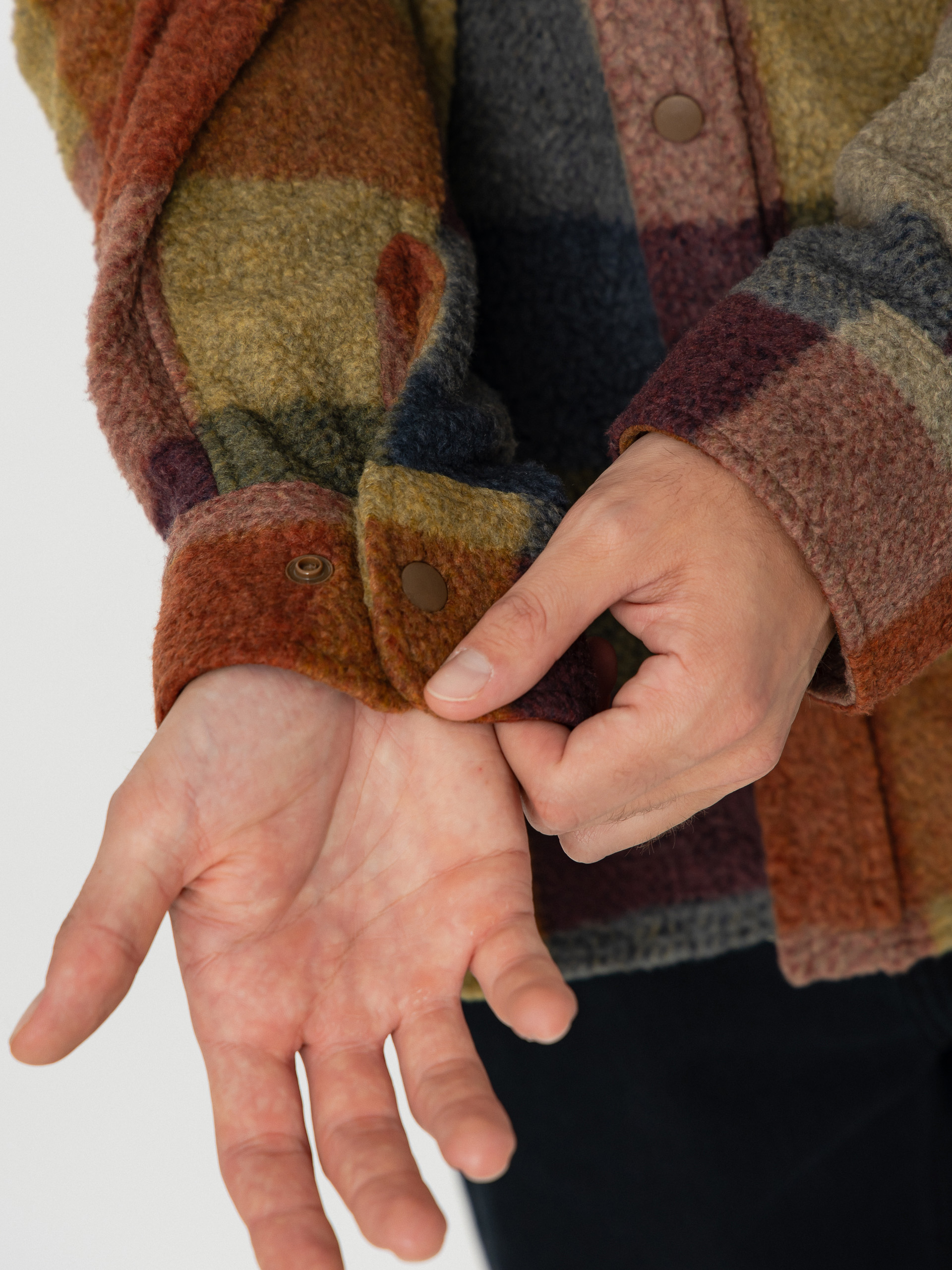 Ing Brixton Bowery Arctic Stretch Flee (rust/cooper plaid)