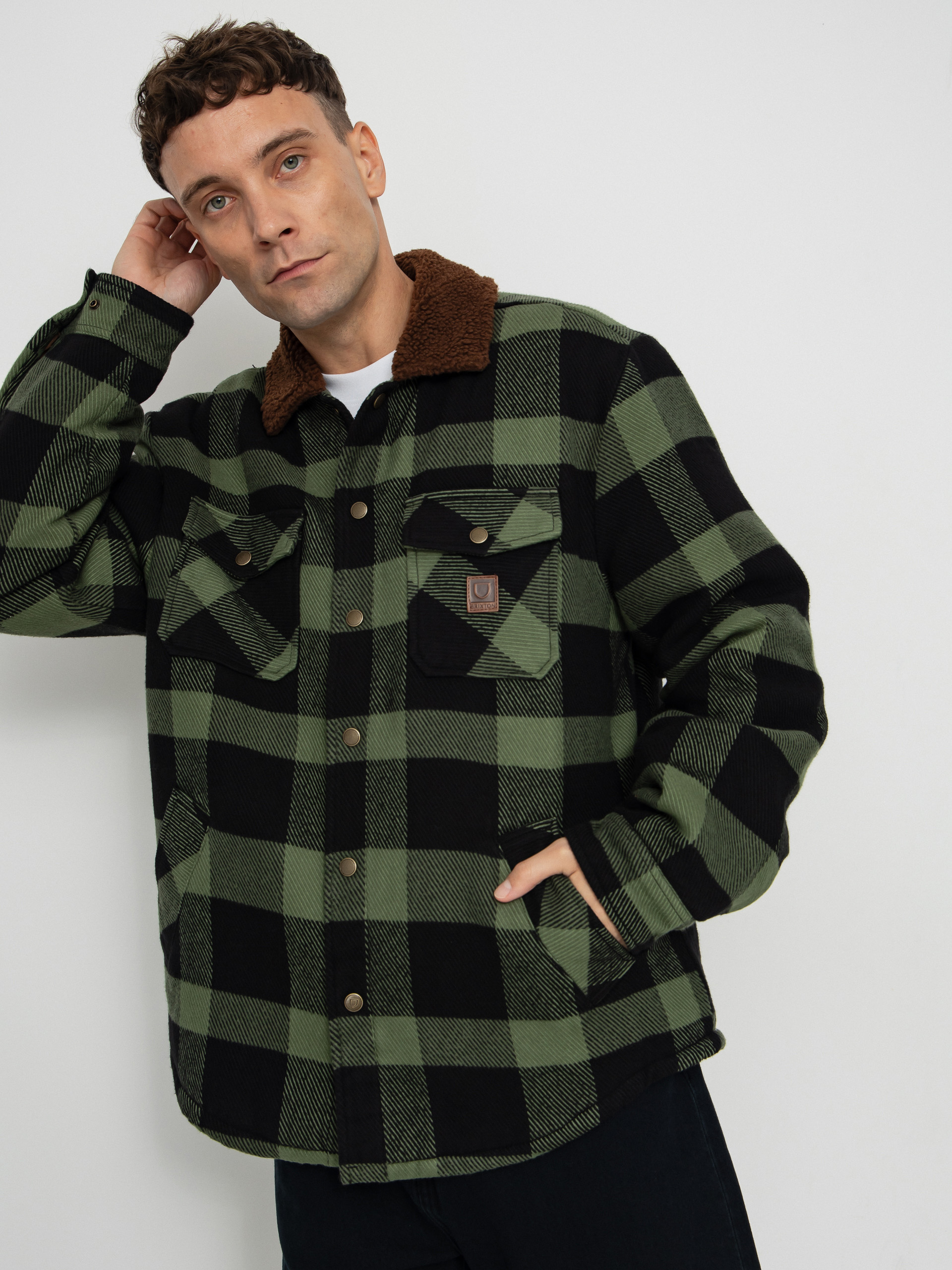 Dzseki Brixton Durham Lined (black/wild green flannel)