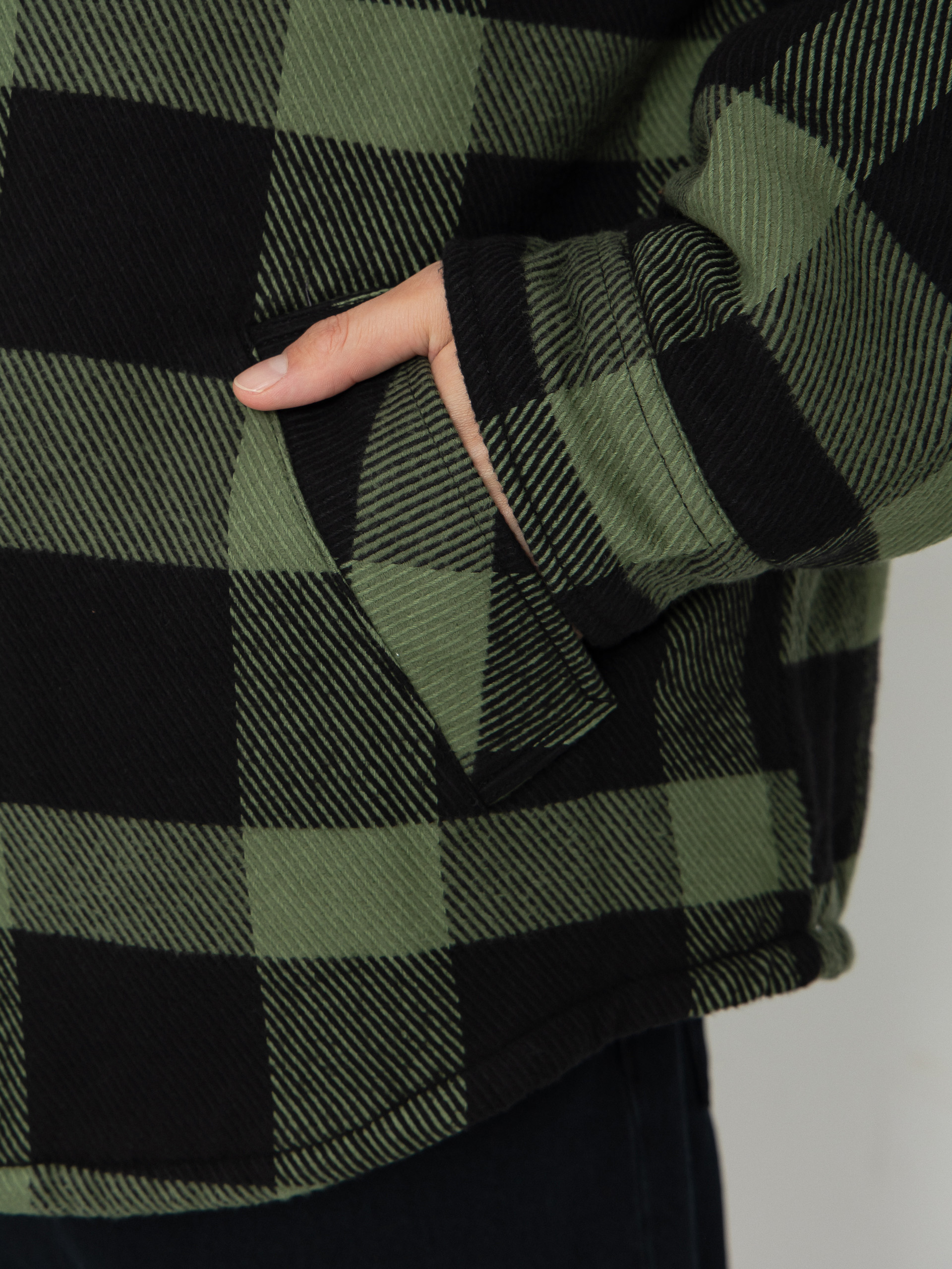 Dzseki Brixton Durham Lined (black/wild green flannel)