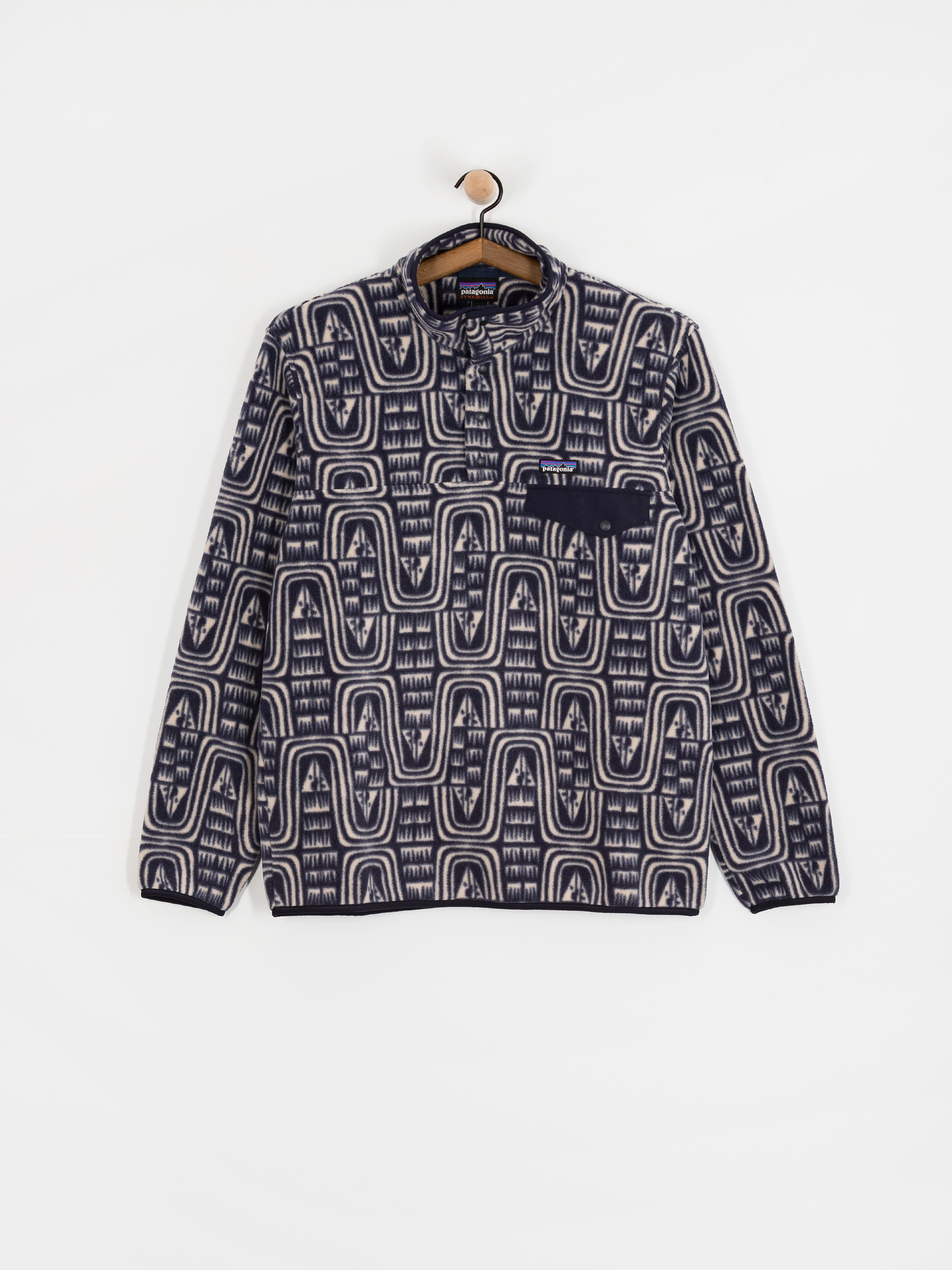 Férfi Patagonia LW Synch Snap T Polár pulóver (flow sunken blue)