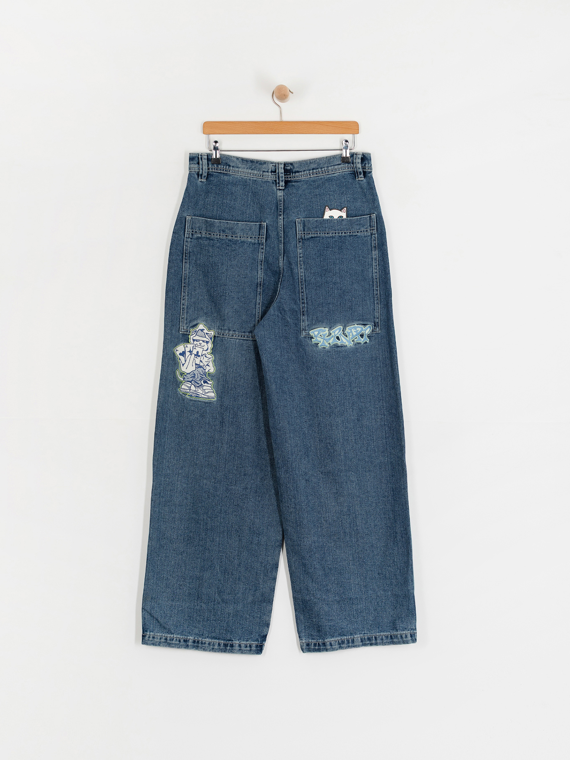 RipNDip Ace Ultra Wide Leg Kisnadrág (medium wash)