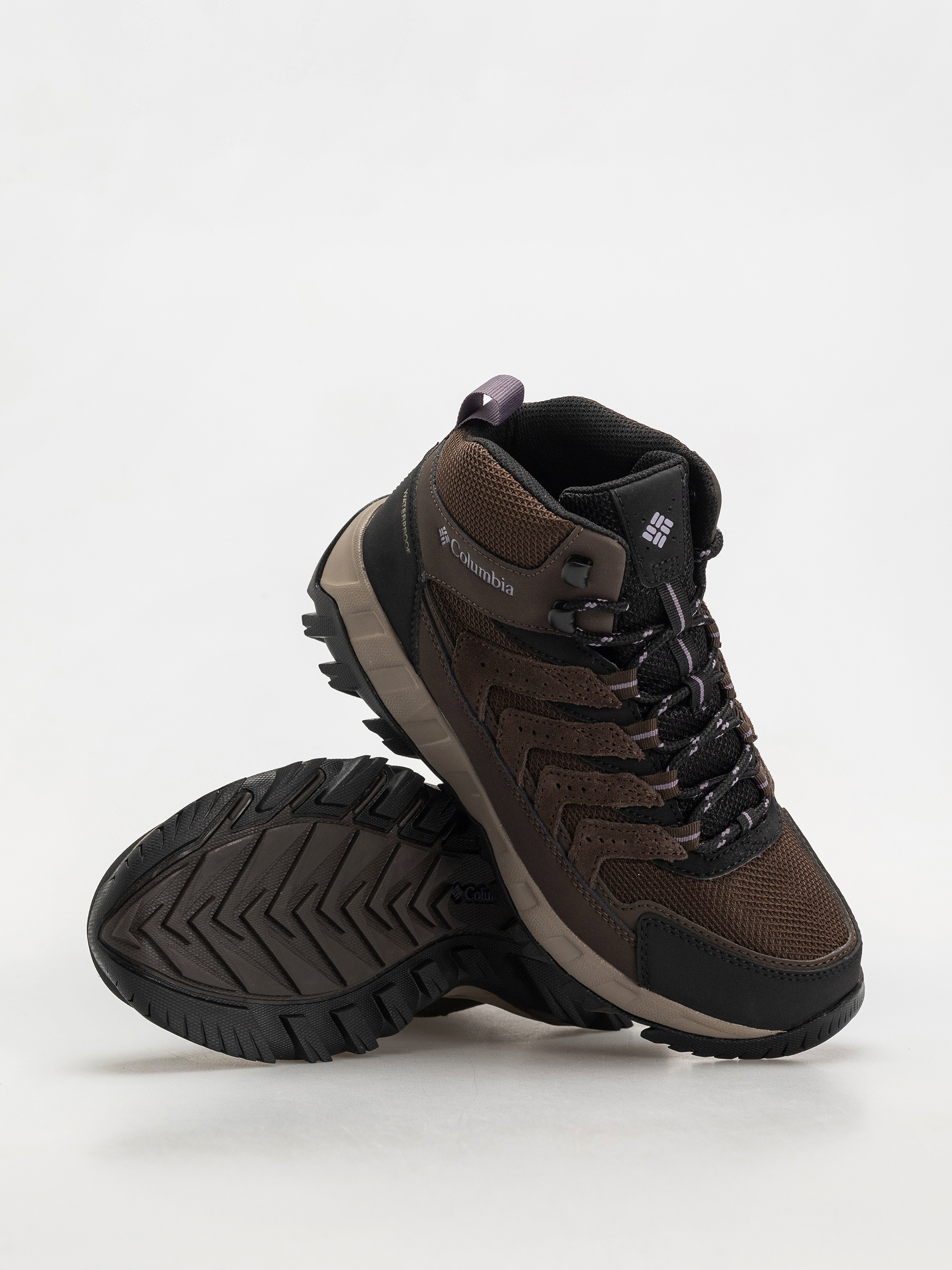 Columbia Strata Trail Mid WP Wmn Cipők (cordovan/granite purple)
