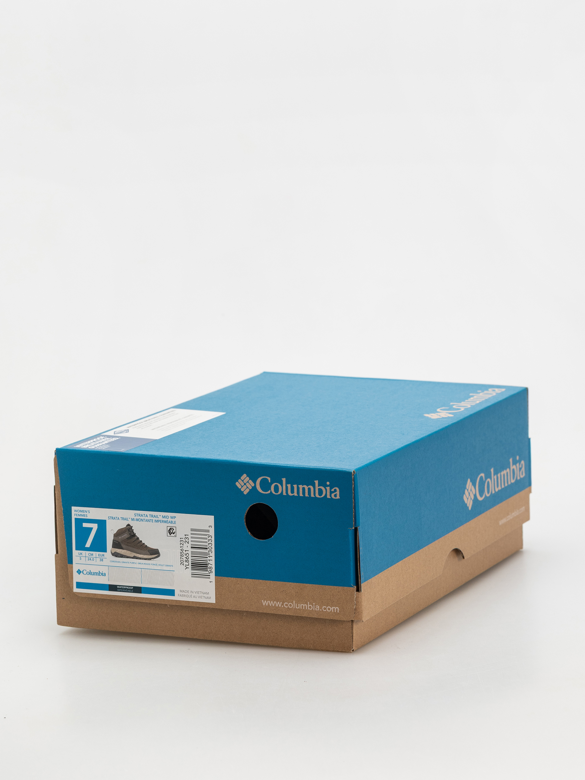 Columbia Strata Trail Mid WP Wmn Cipők (cordovan/granite purple)