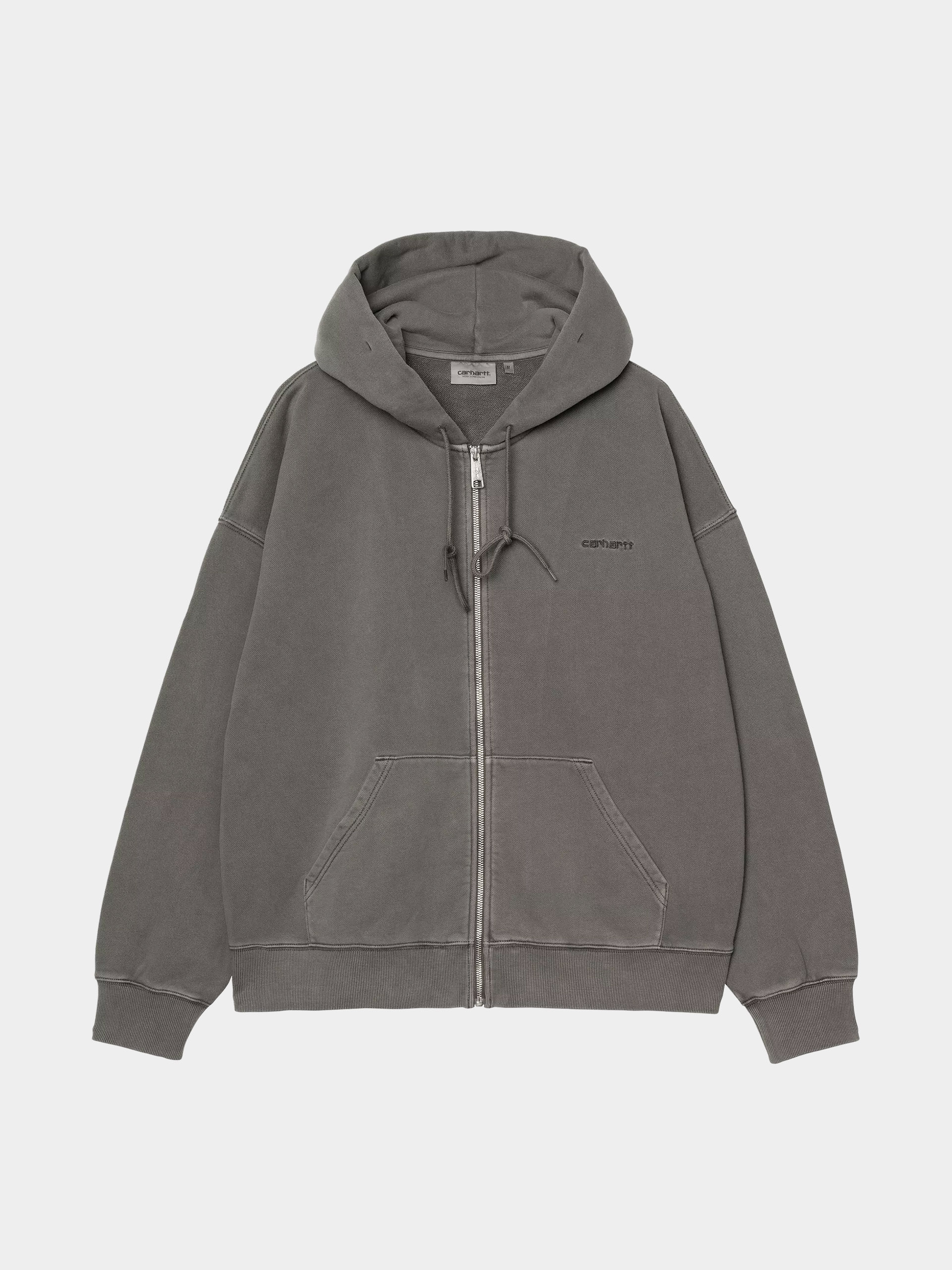 Kapucnis pulóver Carhartt WIP Benton ZHD (graphite/garment dyed)