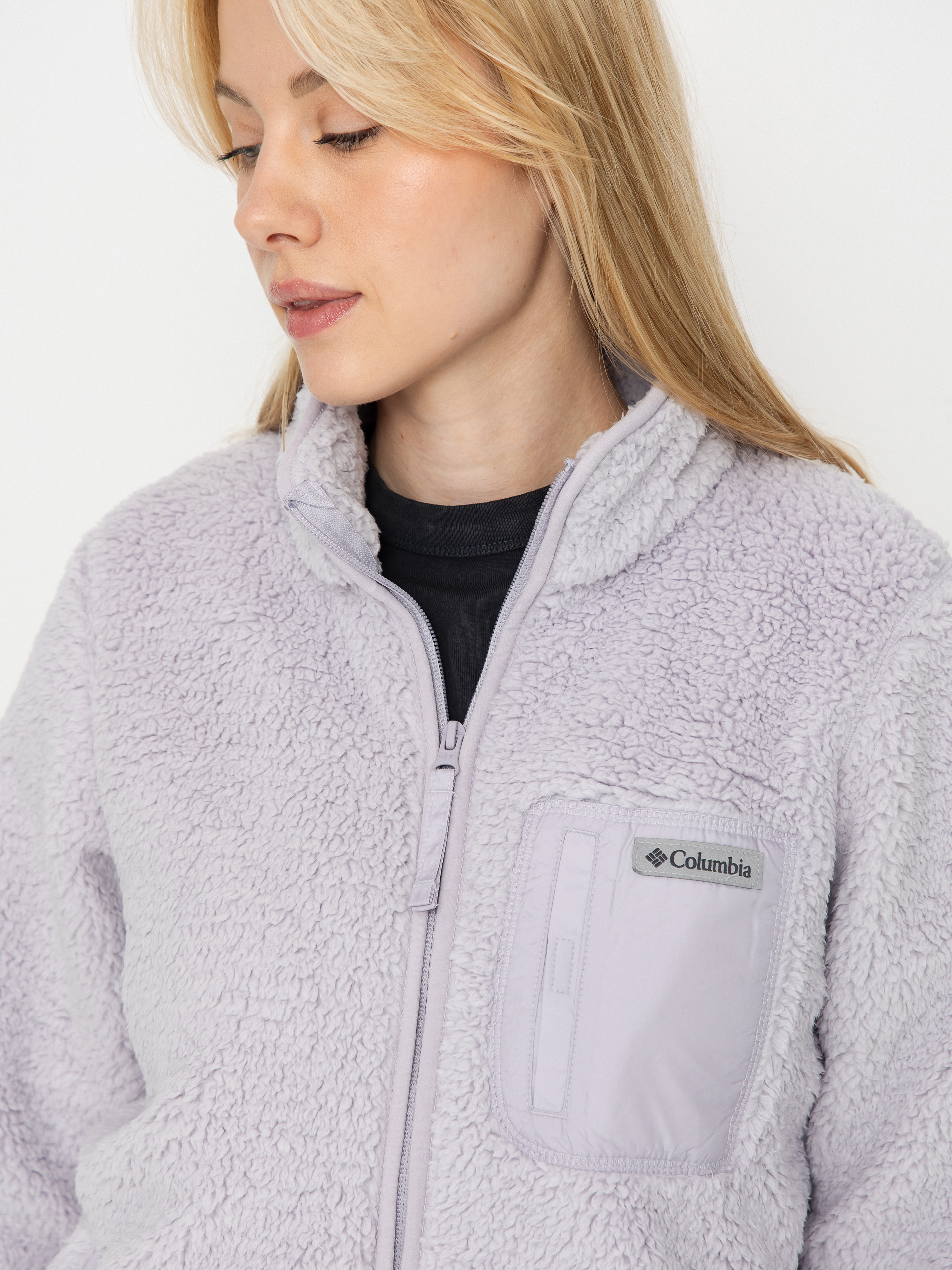 Női Columbia West Bend Full Zip II Polár pulóver (lavender pearl)