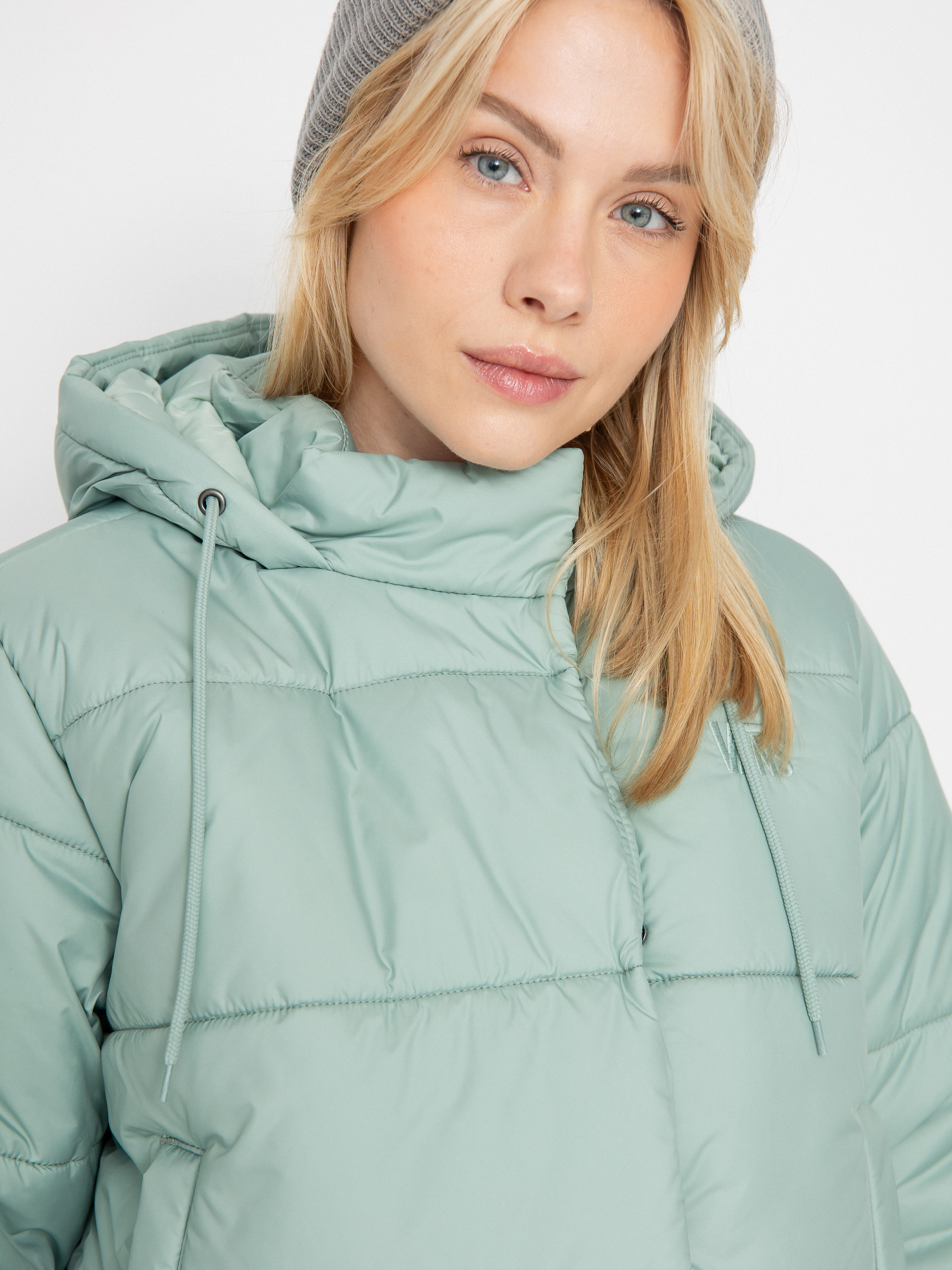 Vans Hillgate Cropped Puffer Wmn Dzseki (gray olive)