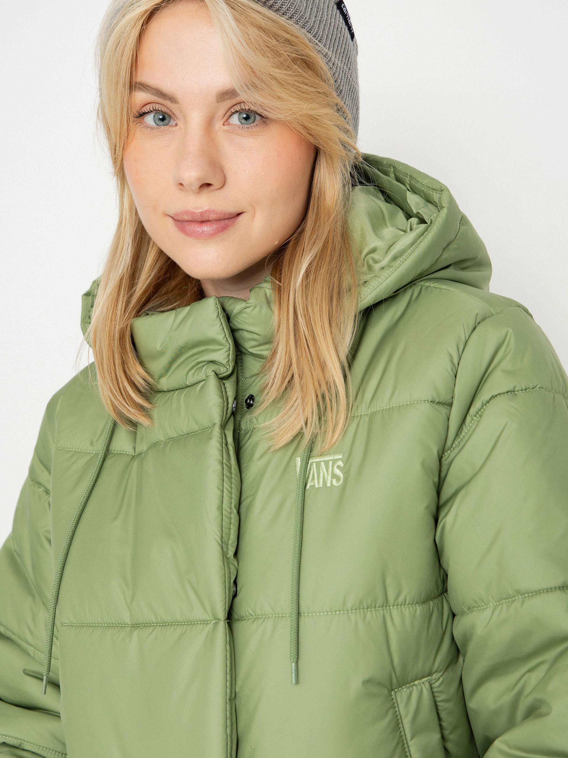 Vans Hillgate Cropped Puffer Dzseki Wmn (neutral olive)