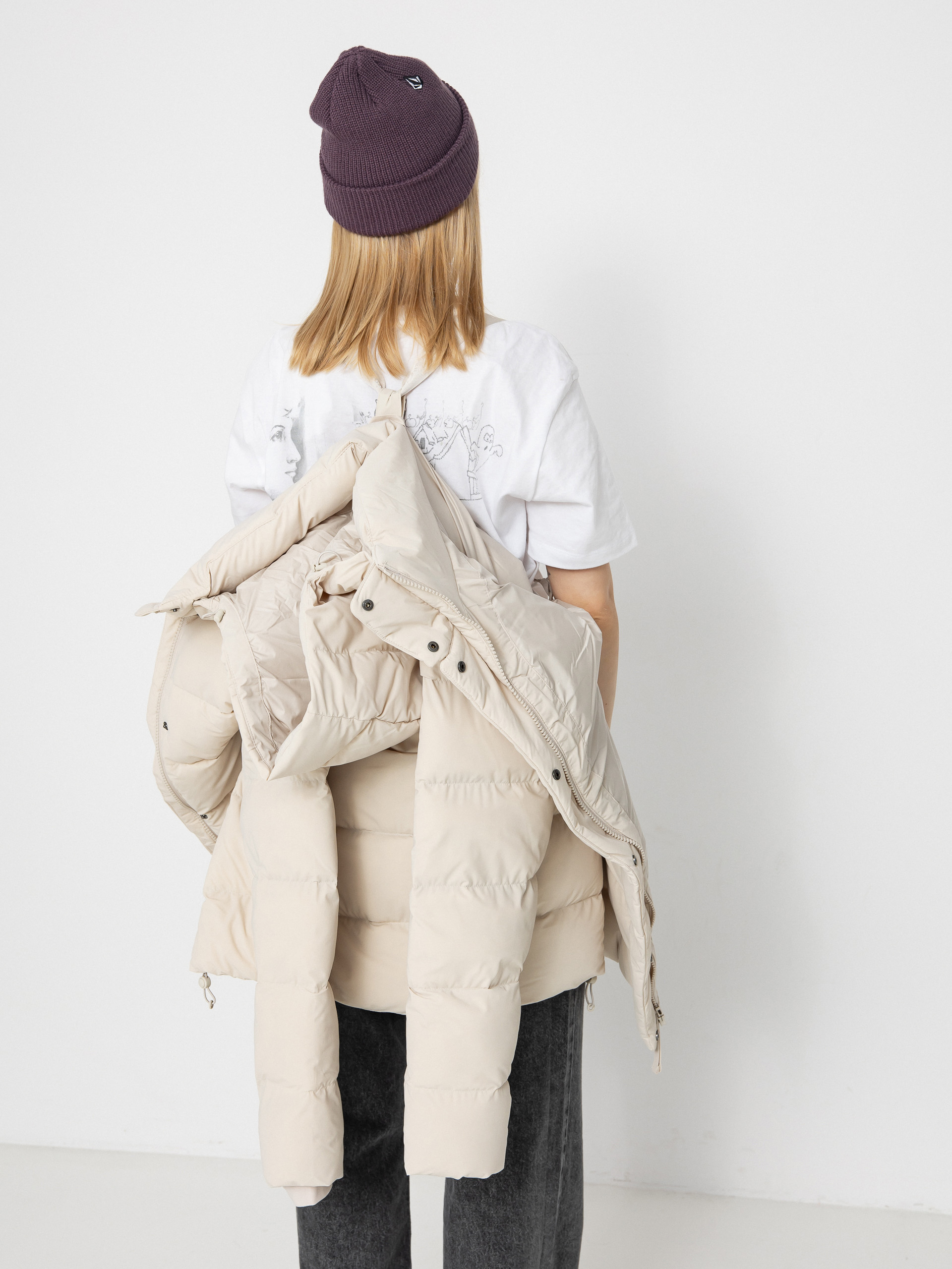 Columbia Amaze Puff Mid Hooded Wmn Dzseki (dark stone)