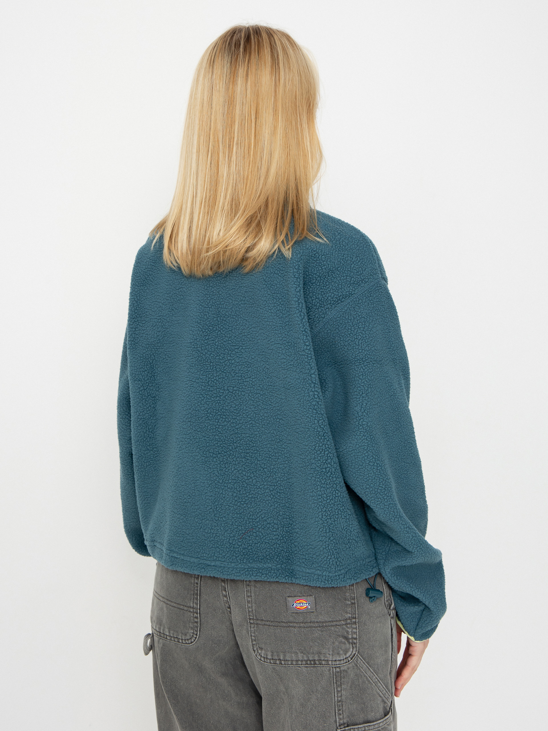 Női Columbia Helvetia II Cropped Half Snap Polár pulóver (everblue/crushed blue/citron haze)