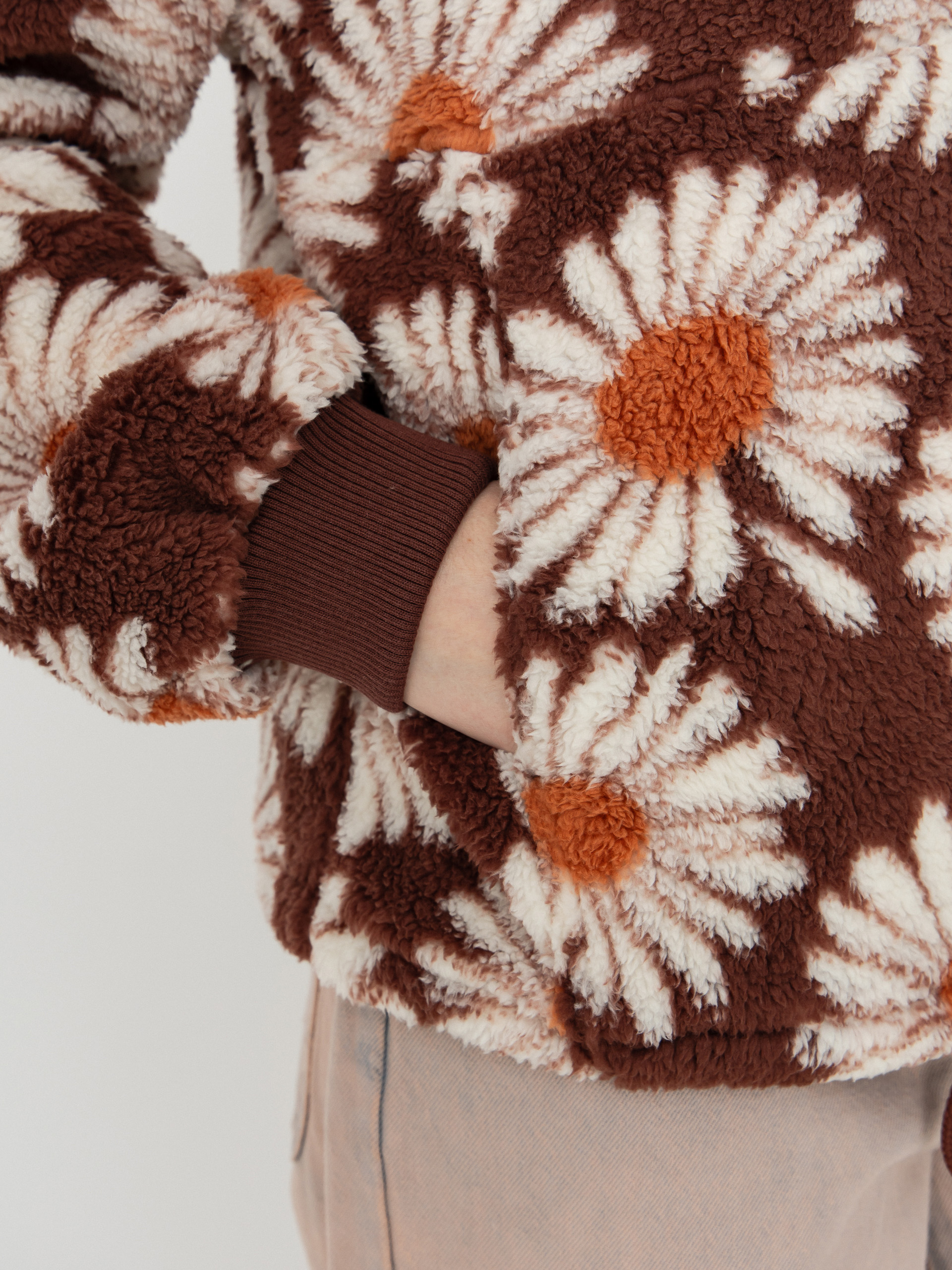 Női Polár pulóver Billabong Time Off (espresso)