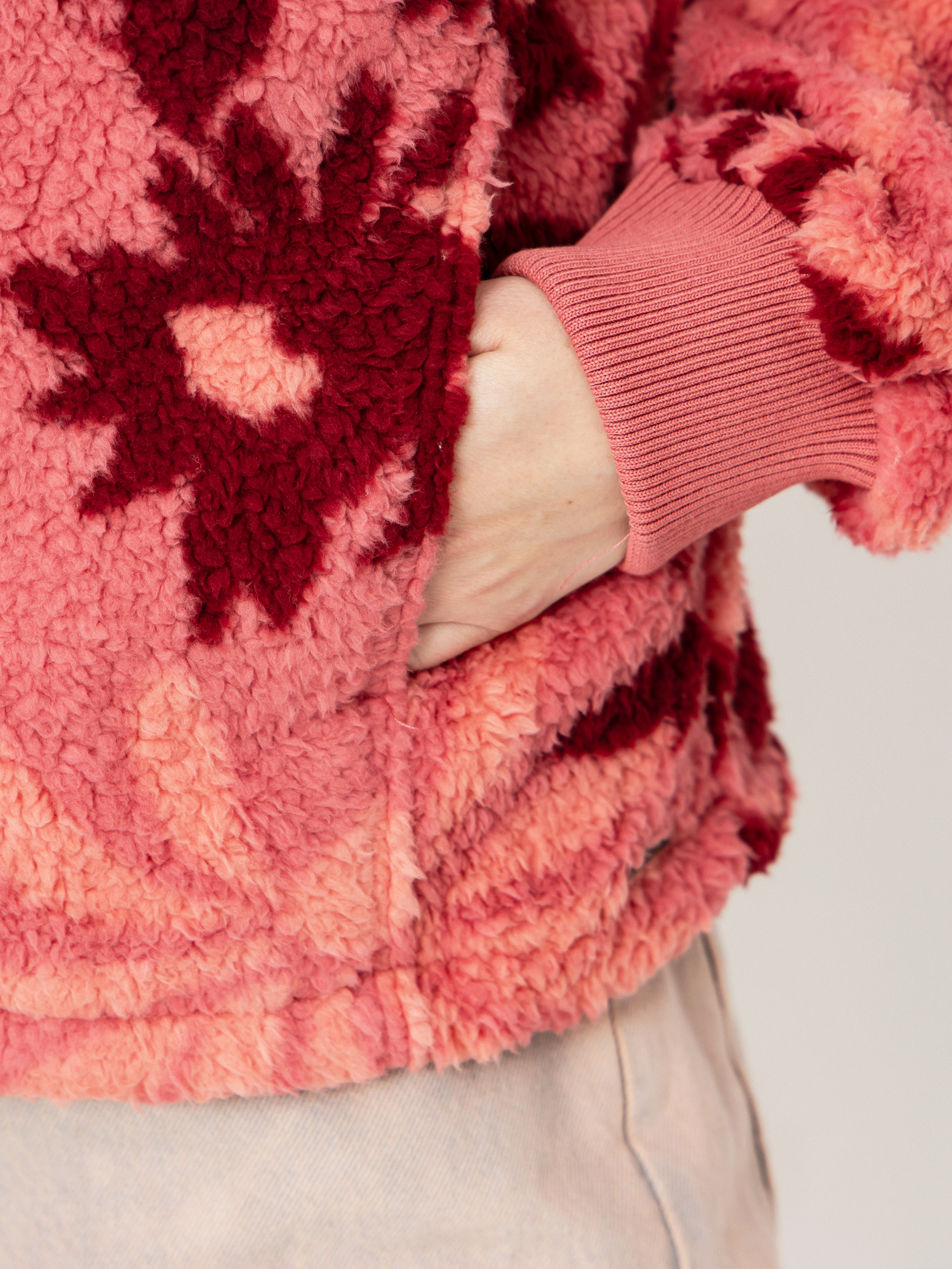 Női Polár pulóver Billabong Time Off (mauve rose)