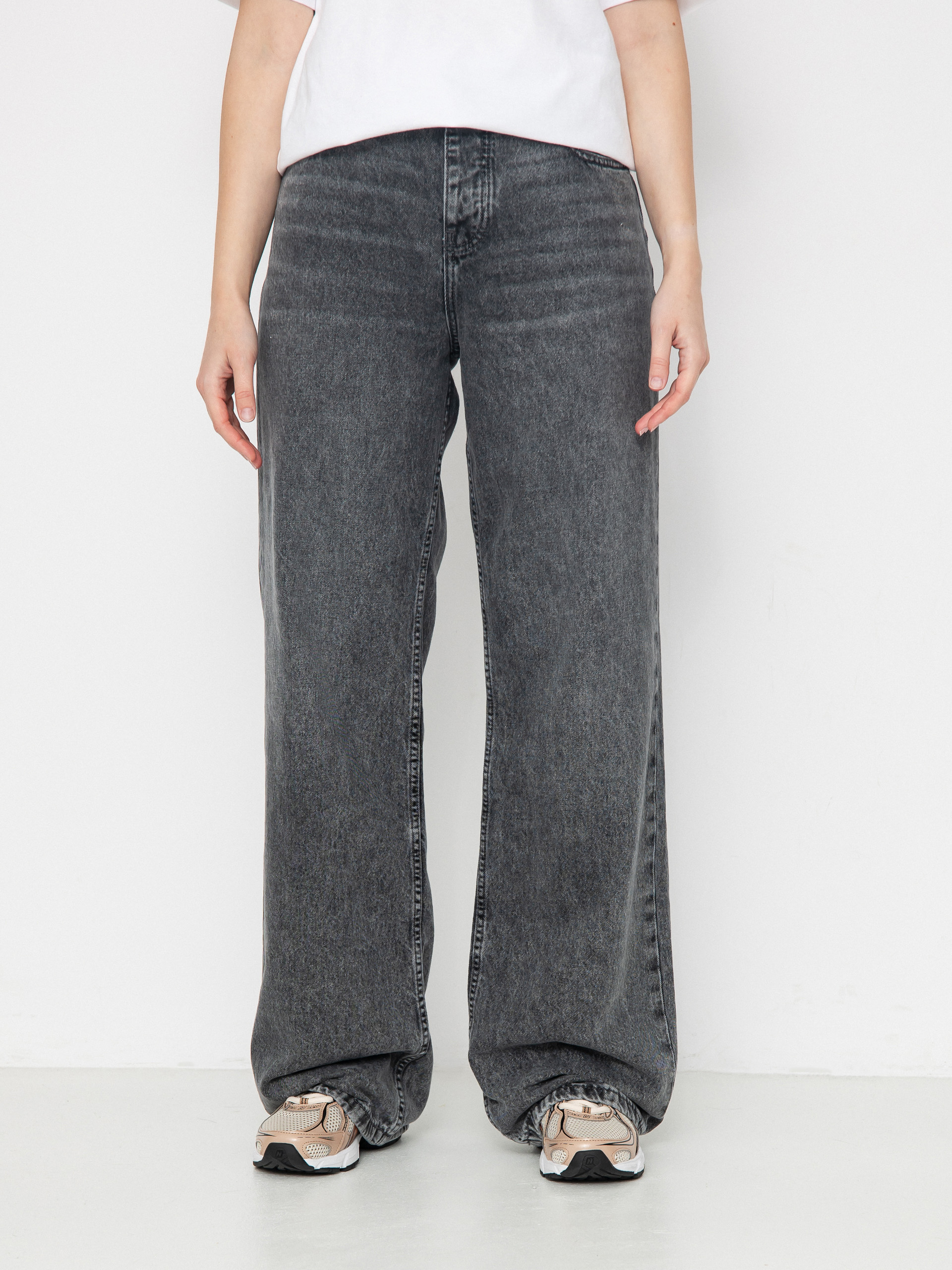 Roxy Milla Wide Leg Regular Mid Gr Wmn Kisnadrág (mid grey)