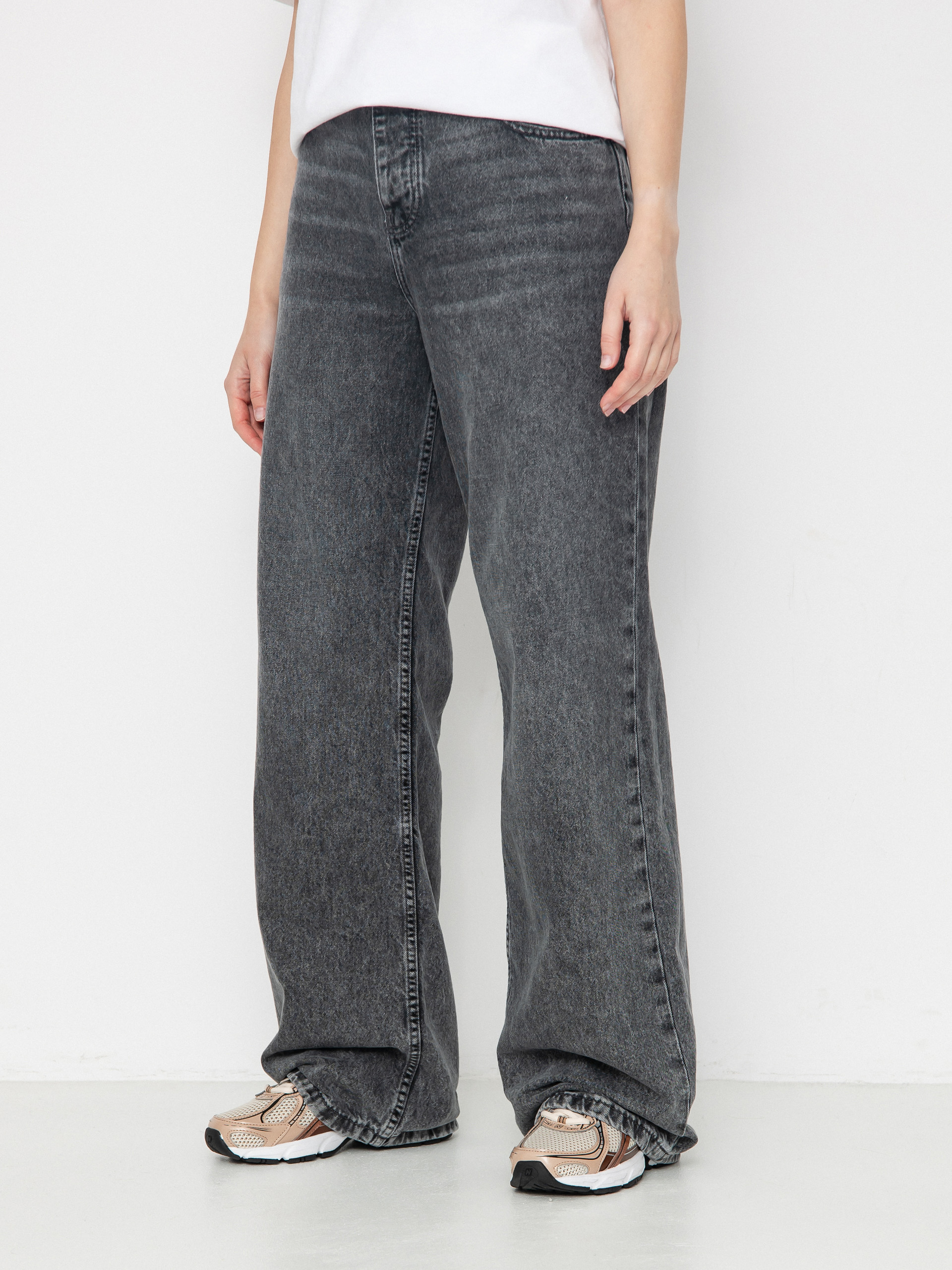 Roxy Milla Wide Leg Regular Mid Gr Wmn Kisnadrág (mid grey)