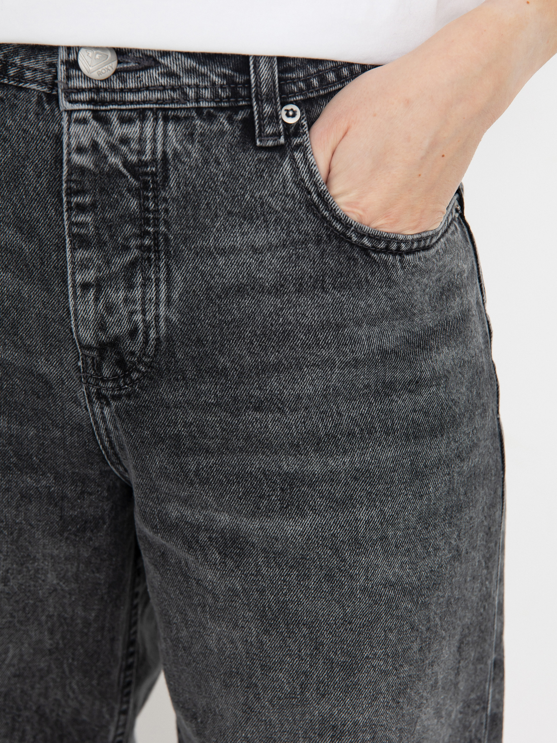 Roxy Milla Wide Leg Regular Mid Gr Wmn Kisnadrág (mid grey)