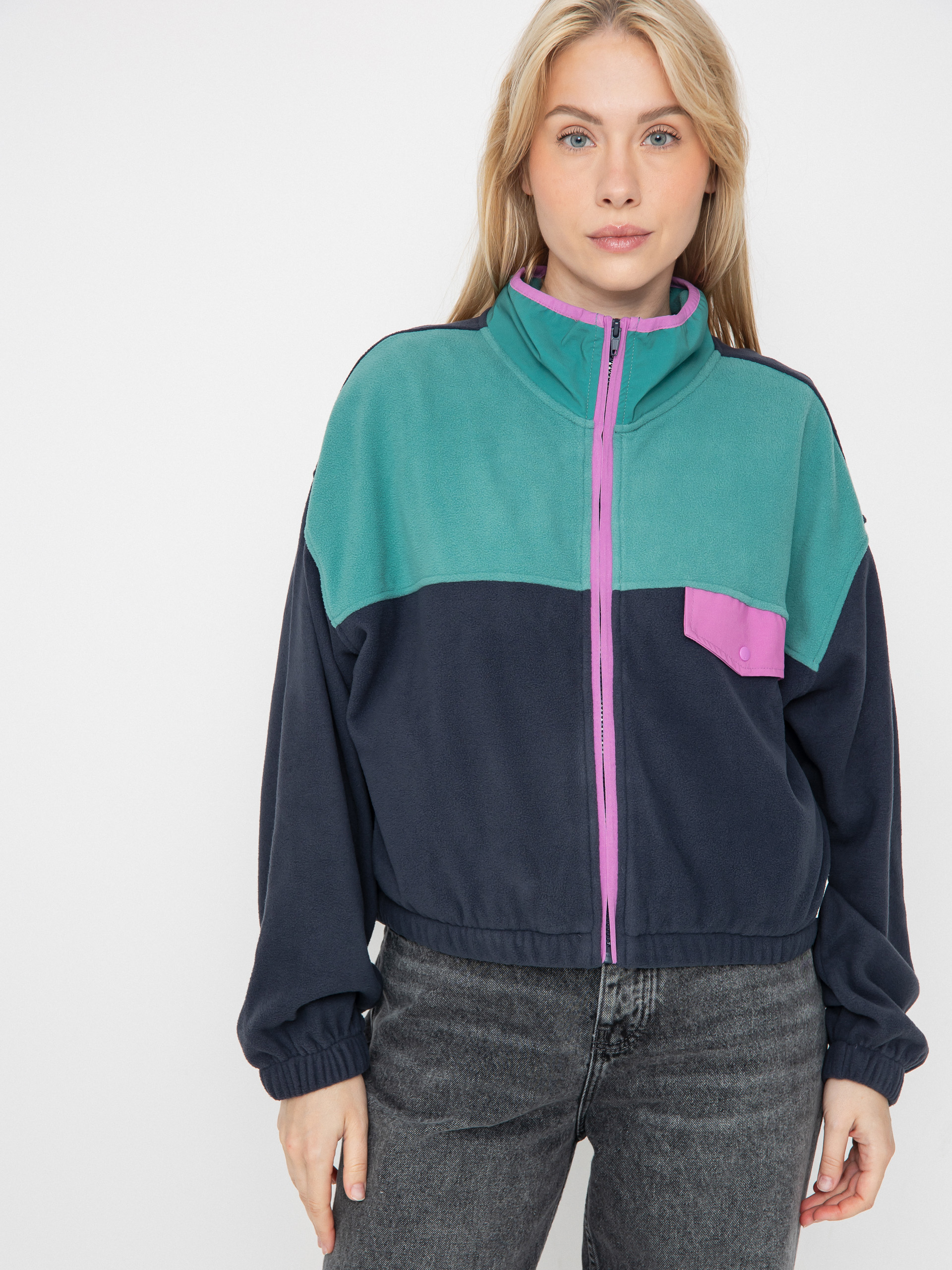 Polár pulóver Quiksilver Kedai FZ Wmn (india ink)