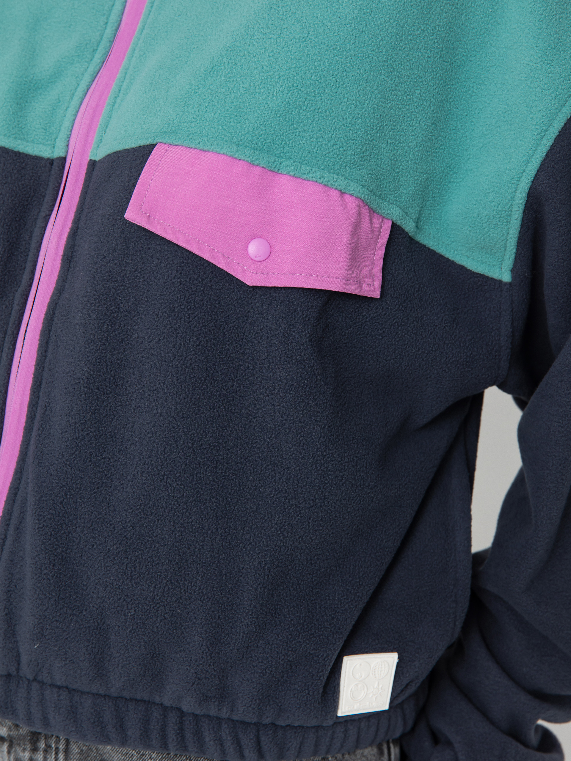 Női Polár pulóver Quiksilver Kedai FZ (india ink)