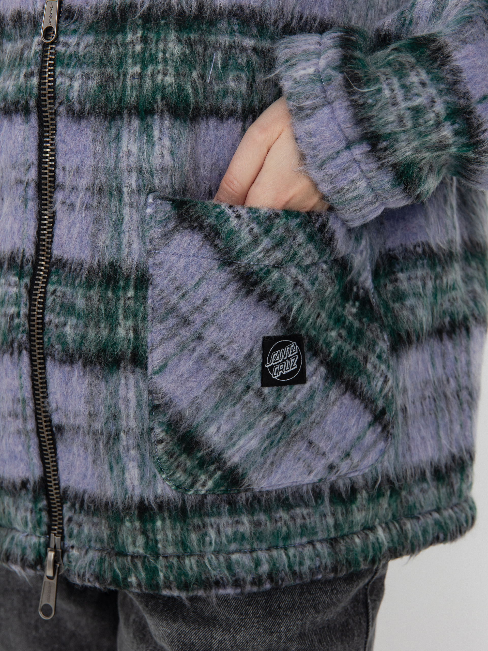 Dzseki Santa Cruz Harbour Wmn (purple/green check)