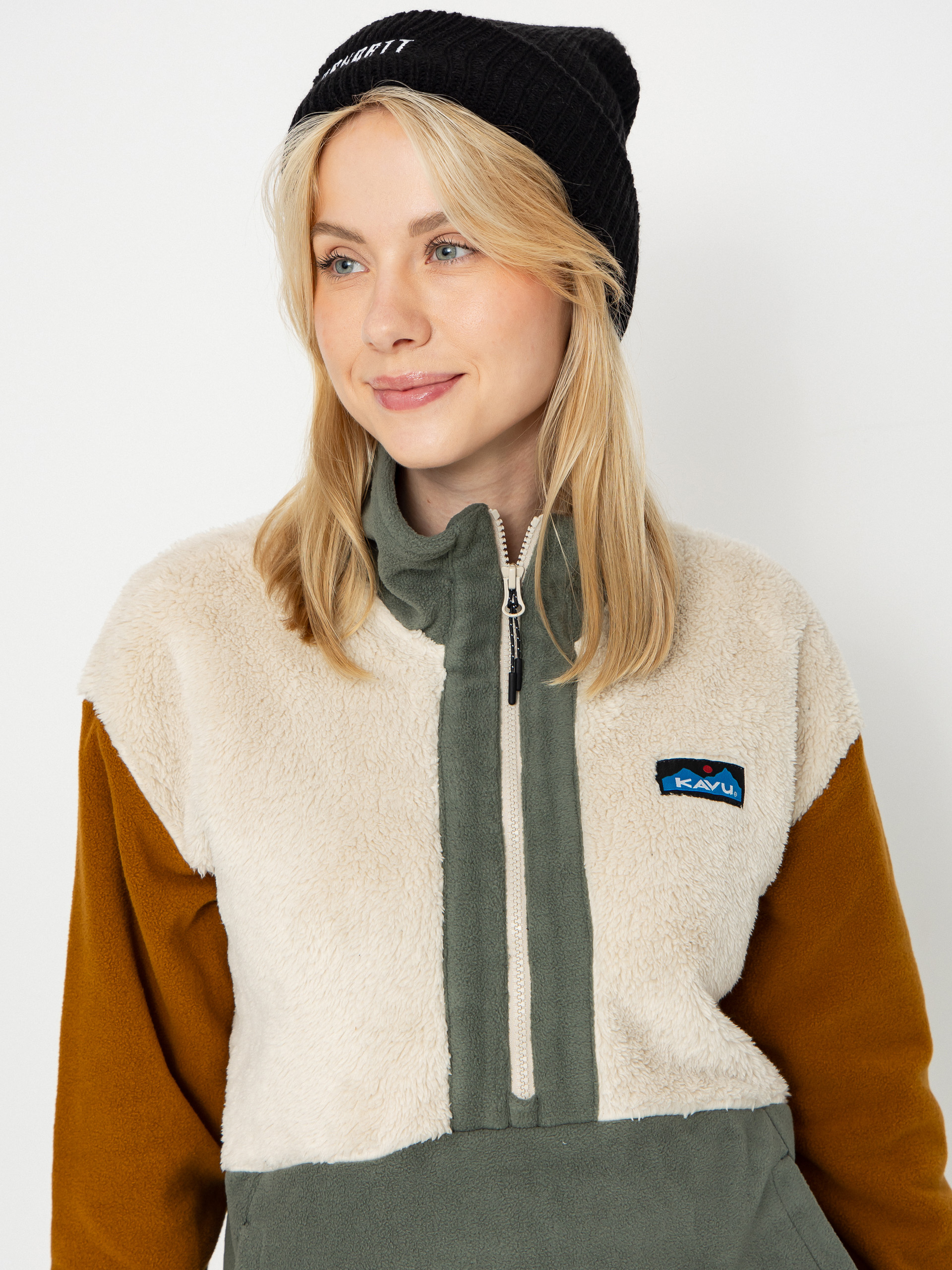 Női Polár pulóver Kavu Timber Lane (pine tree block)