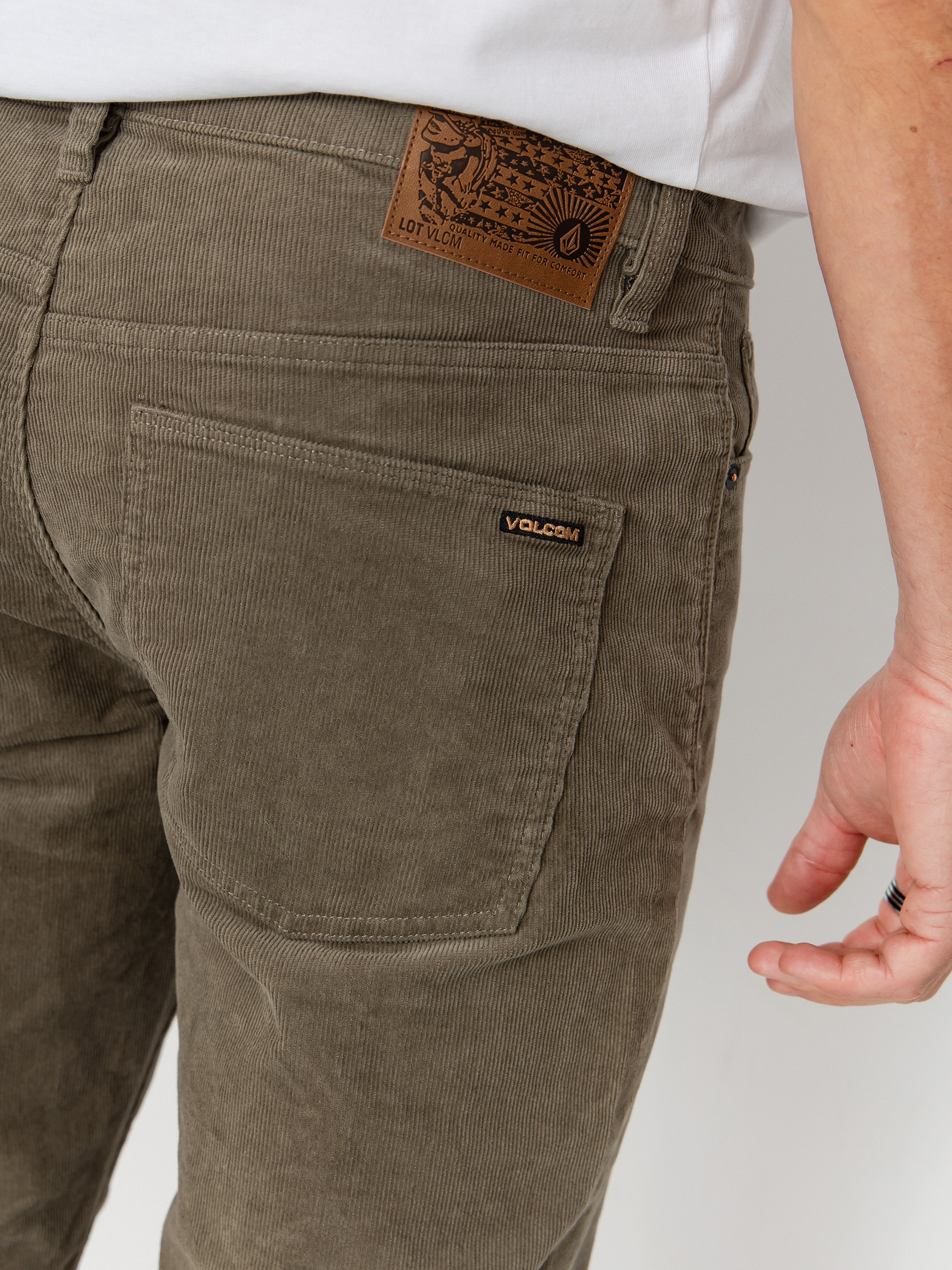 Volcom Solver 5 Pocket Cord Kisnadrág (brindle)