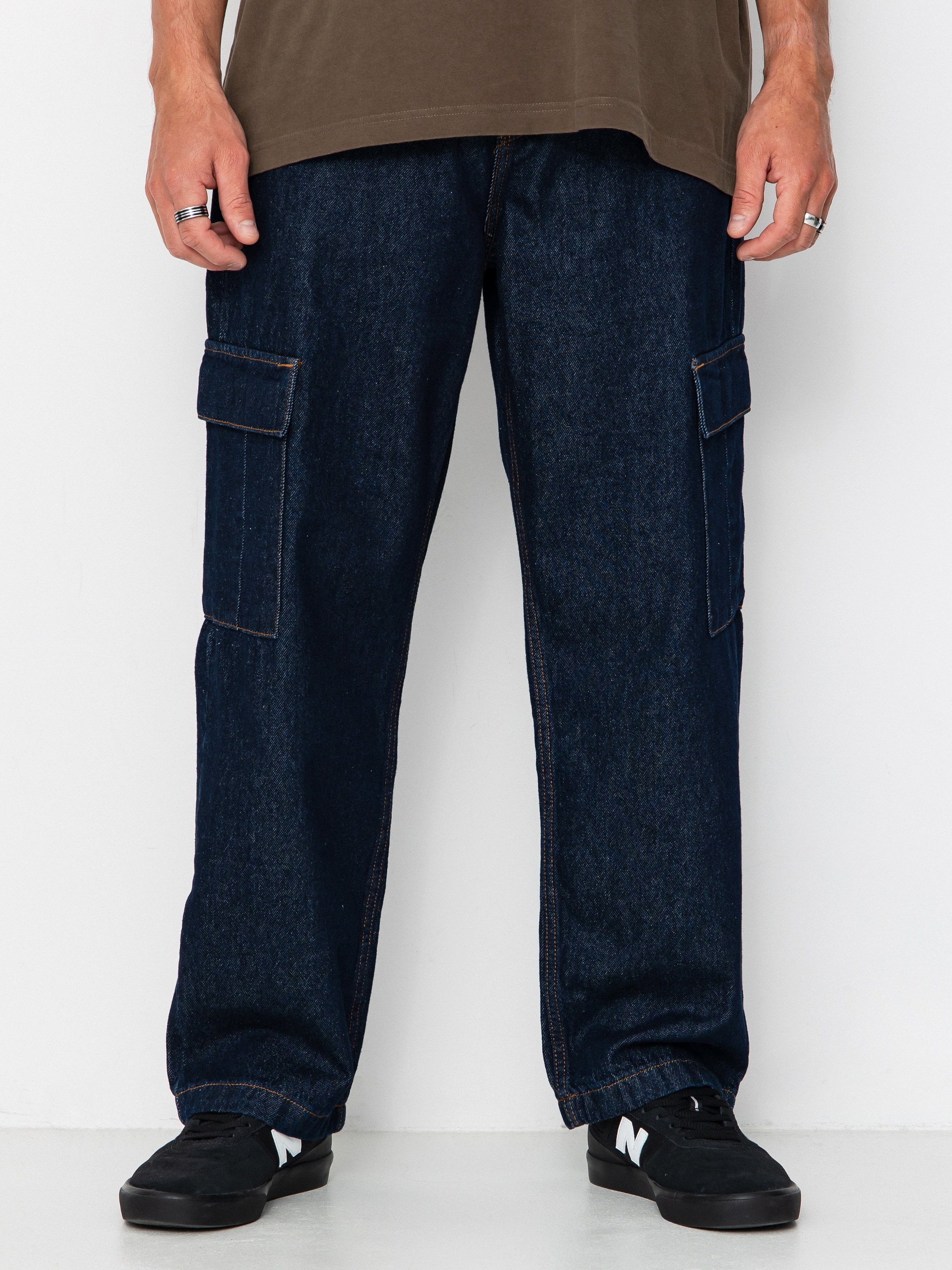 DC Worker Baggy Denim Cargo Kisnadrág (dark denim)