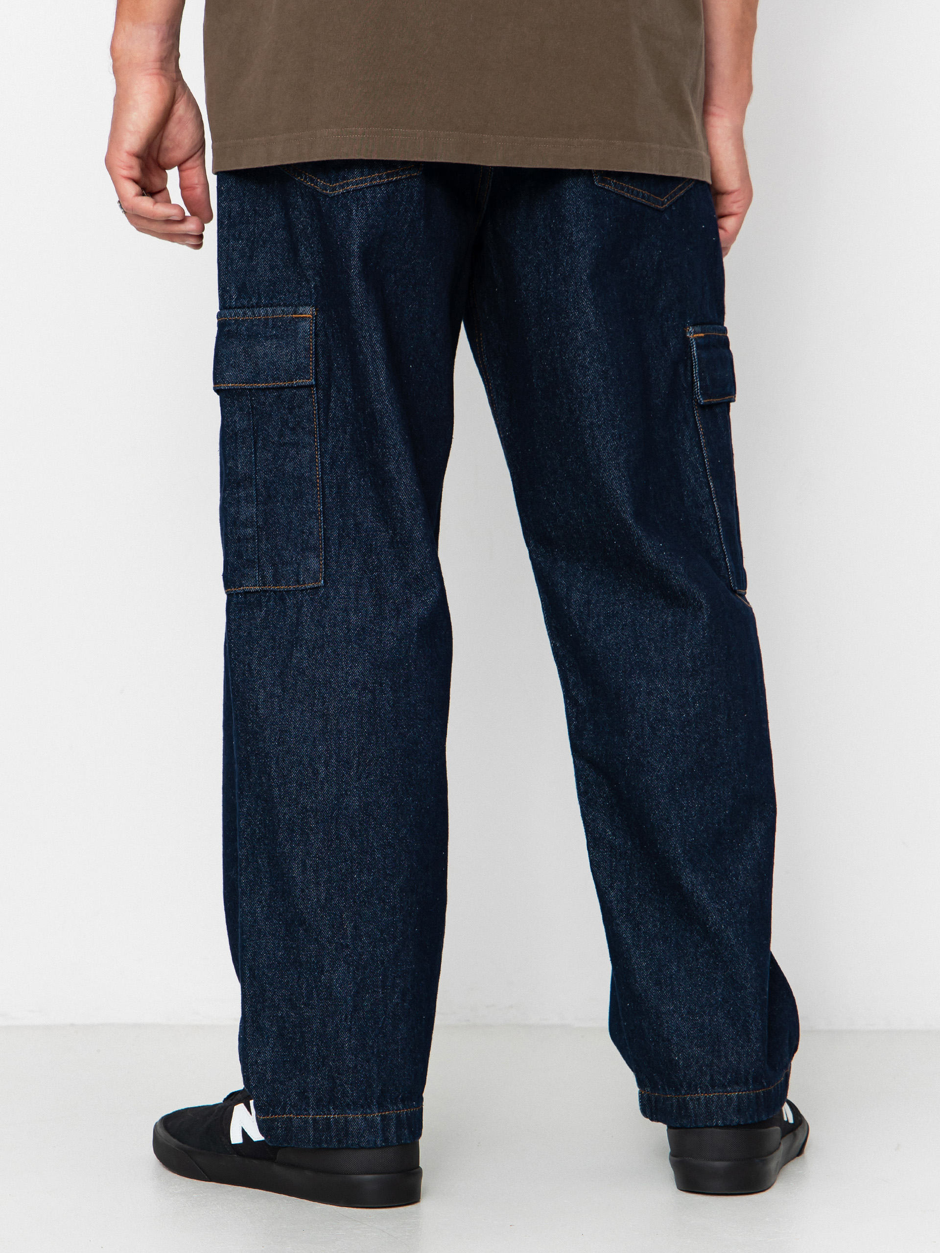 DC Worker Baggy Denim Cargo Kisnadrág (dark denim)