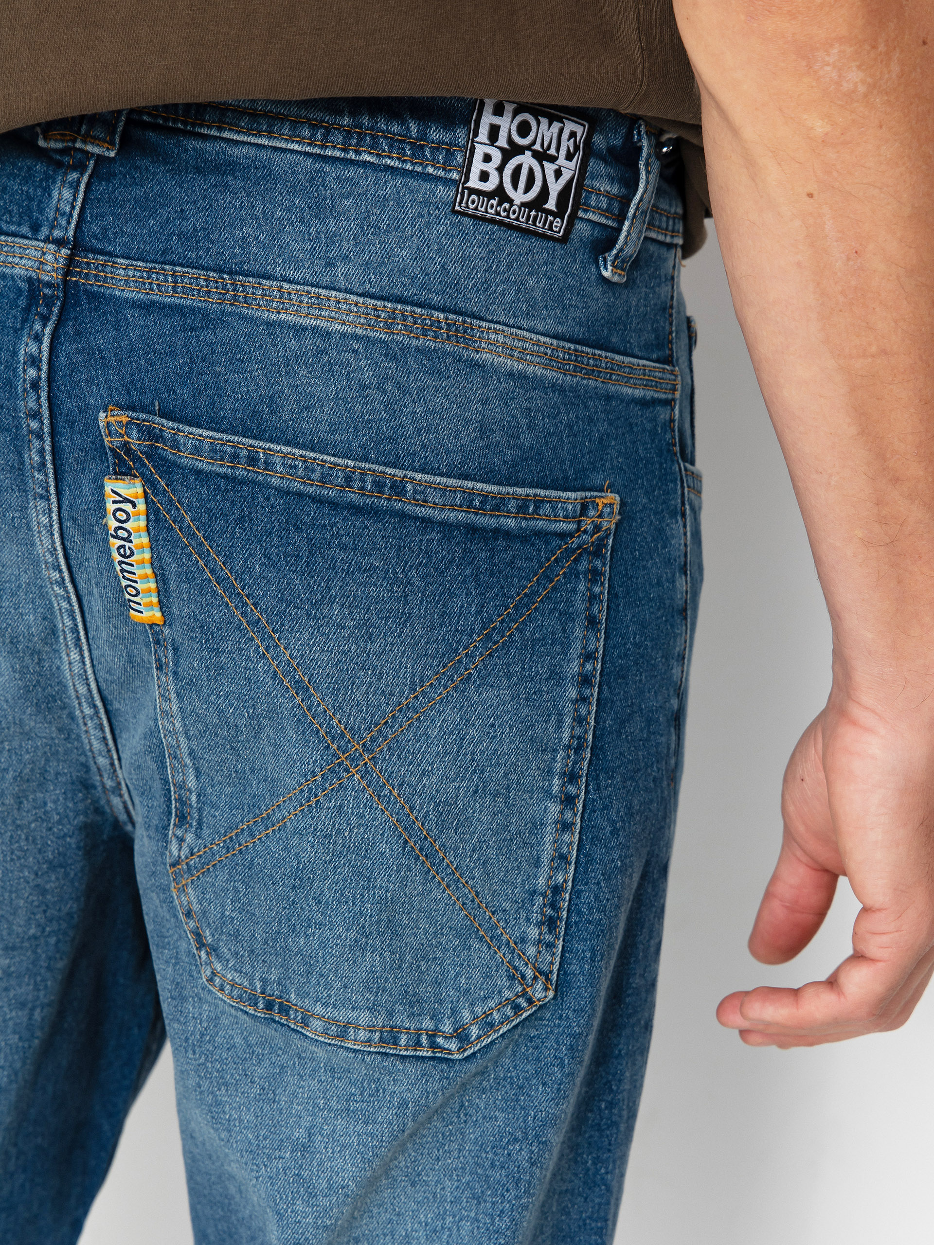 Homeboy X Tra Baggy Wiskers Denim Kisnadrág (vintage blue)