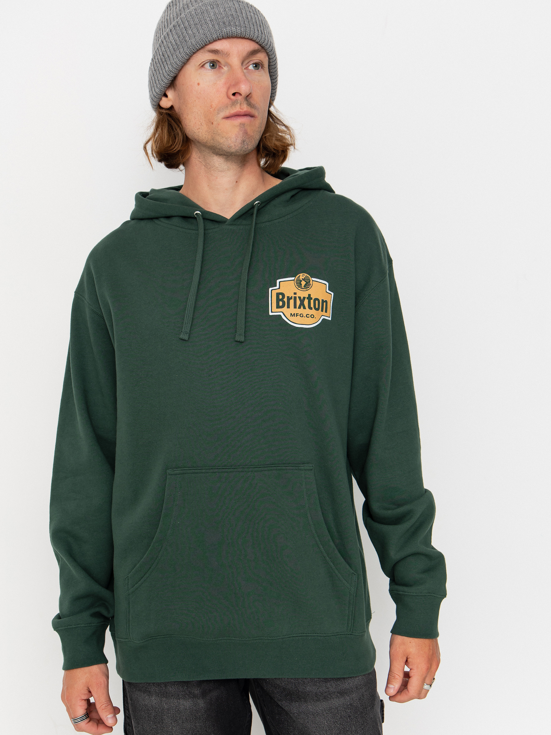 Brixton Genuine Quality HD Kapucnis pulóver (night sage)