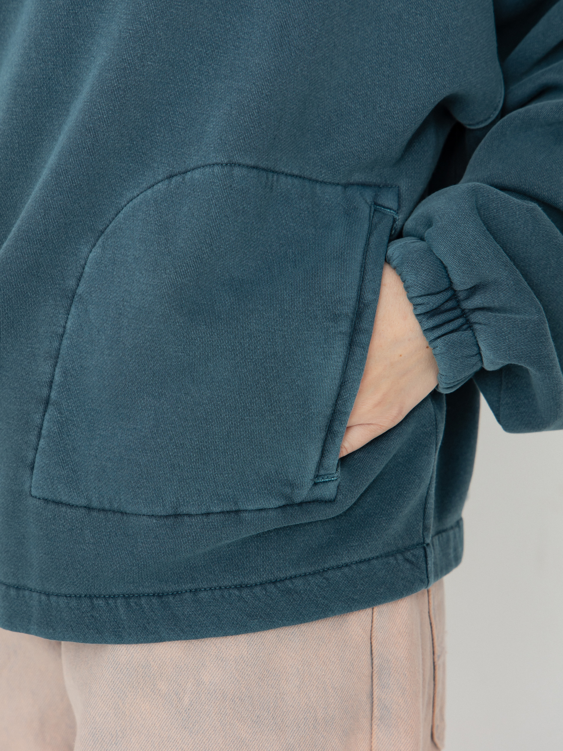 Volcom Stone Soft Quarter Zip Wmn Pulóver (emerald green)