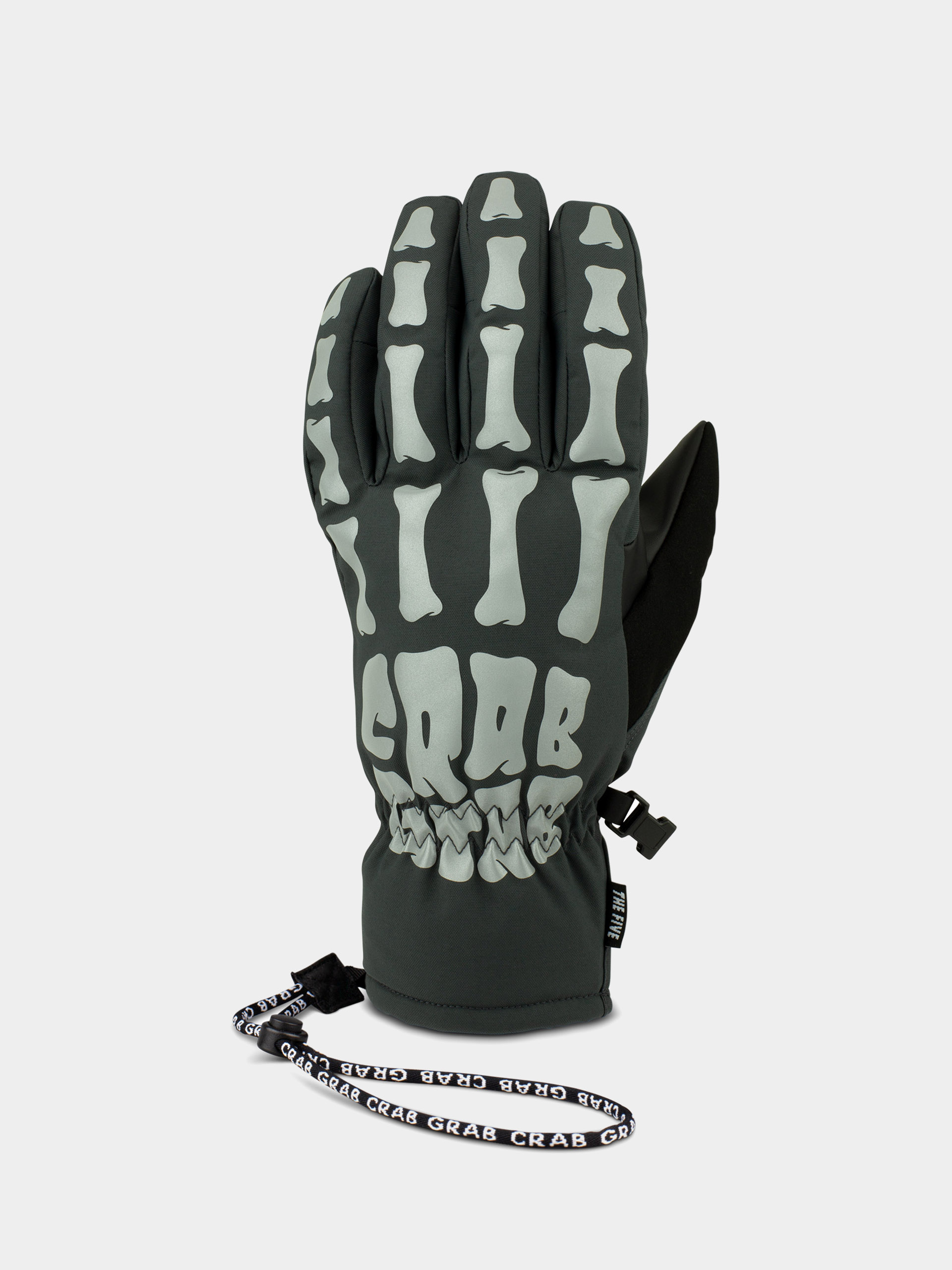 Kesztyű Crab Grab Five Glove (bones reflective)