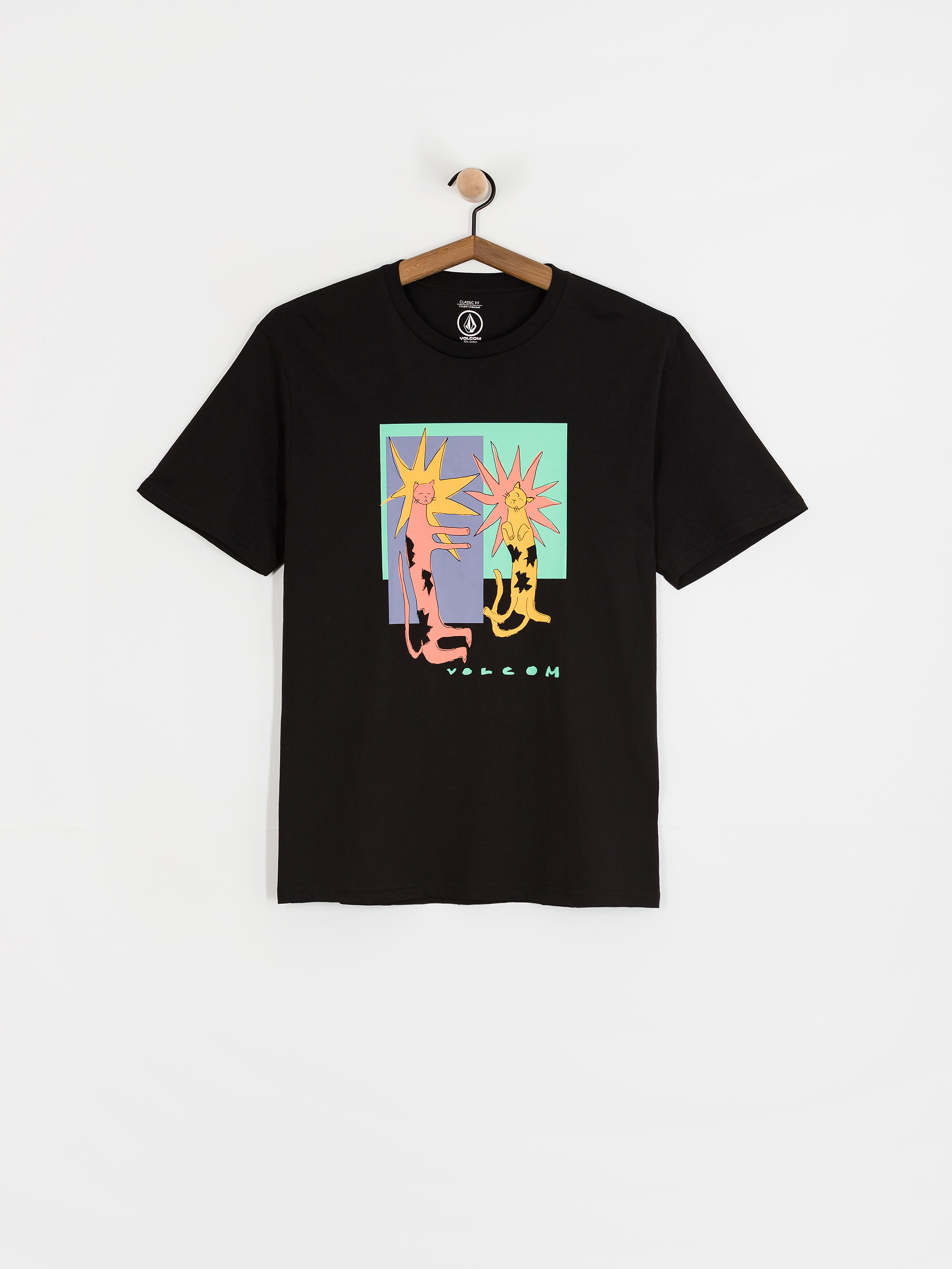 Póló Volcom Longo Cats Bsc (black)