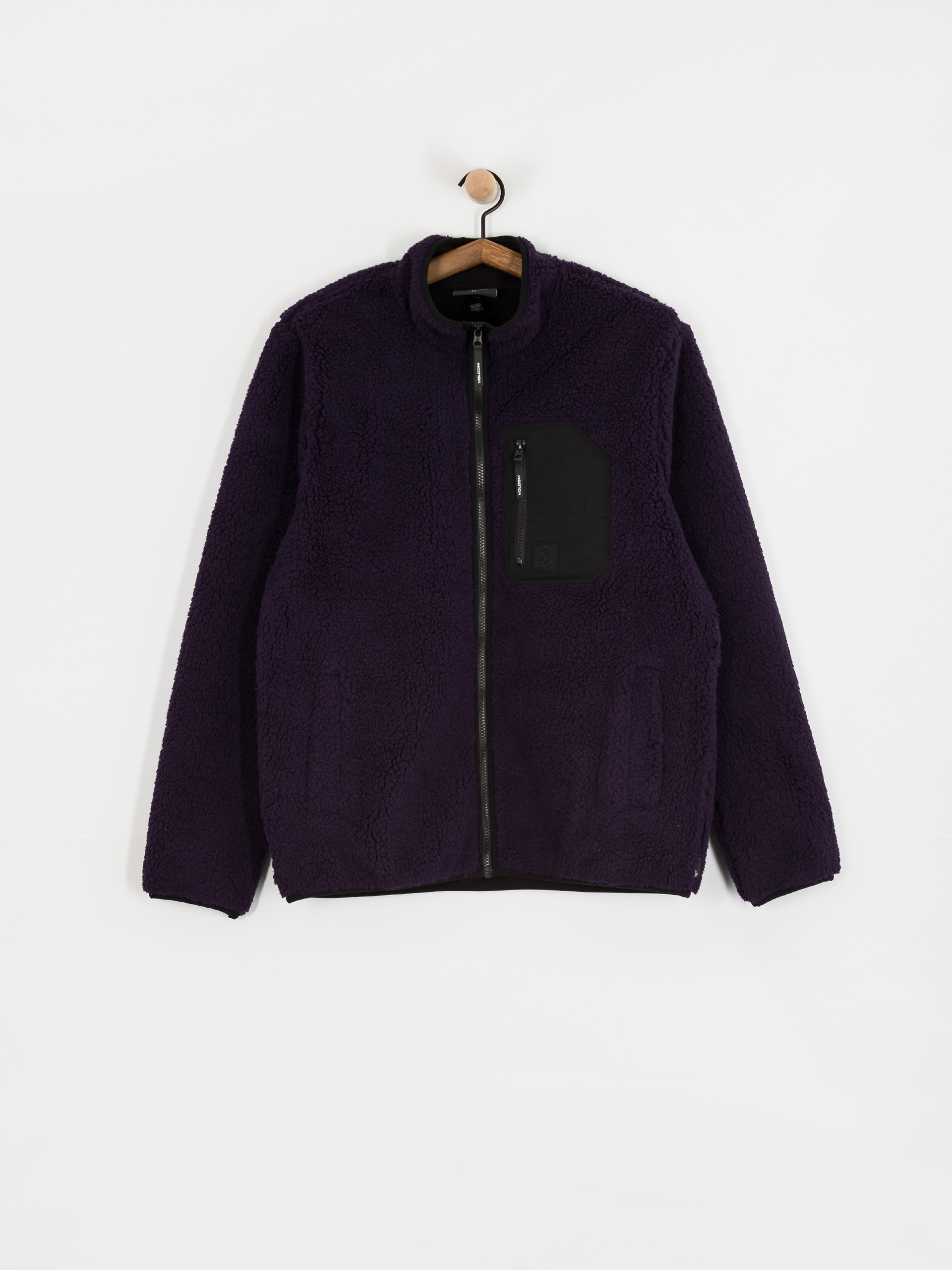 Férfi Polár pulóver Volcom Muzzer Fuzzar (dark purple)