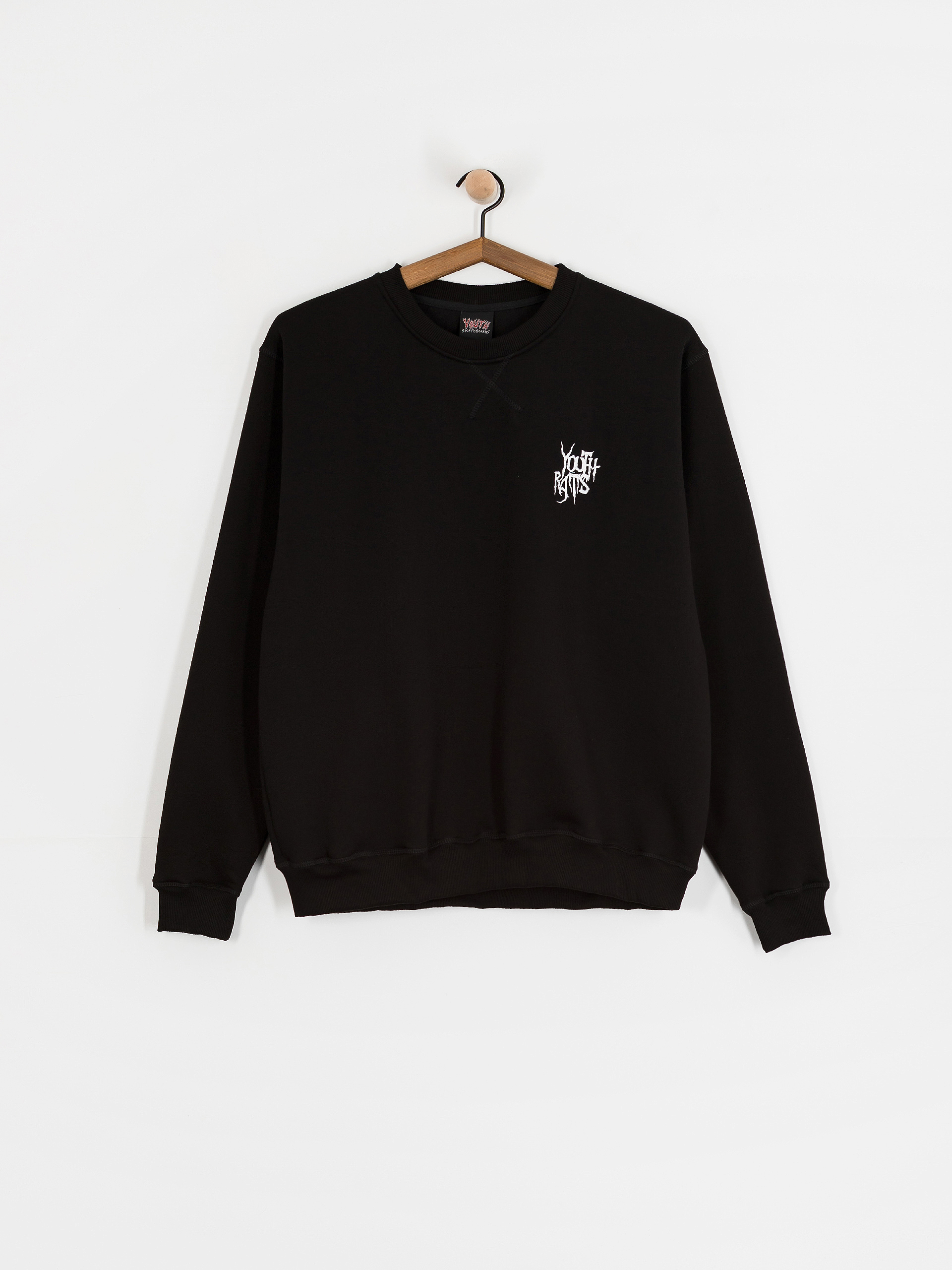Pulóver Youth Skateboards Skate Rat Crew (black)