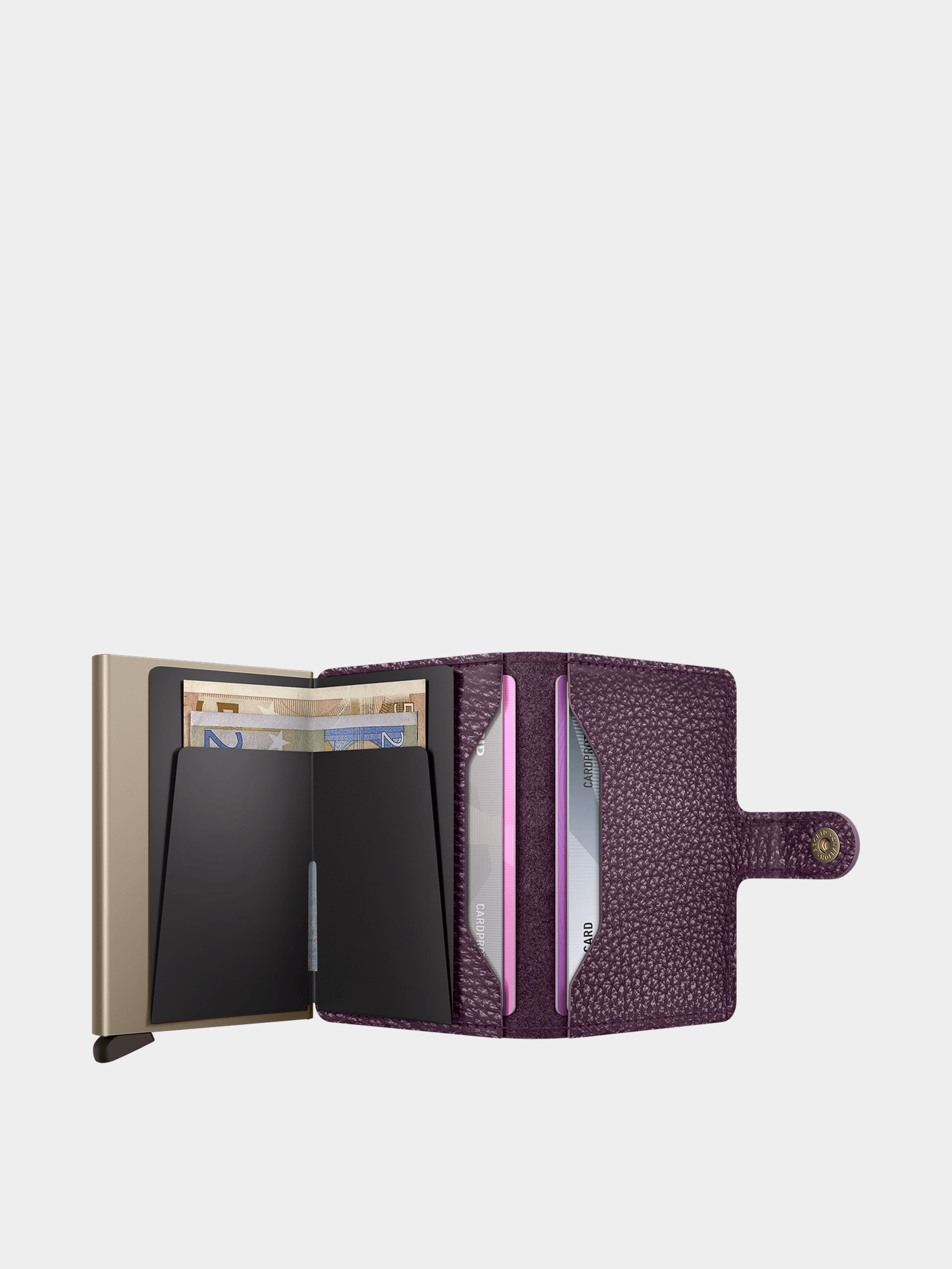 Pénztárca Secrid Miniwallet (pebble grape)