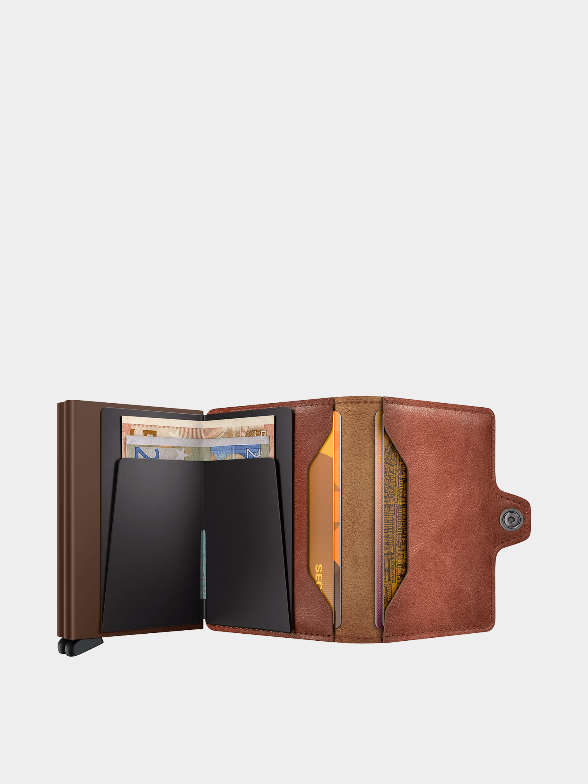Pénztárca Secrid Twinwallet (vintage cognac/brown)