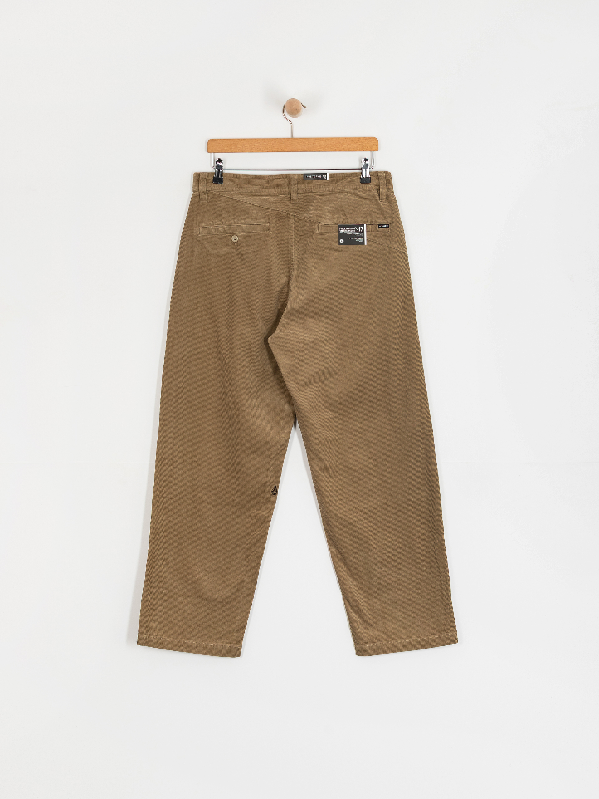 Volcom Frickin Loose Tapered Cord Kisnadrág (khaki)