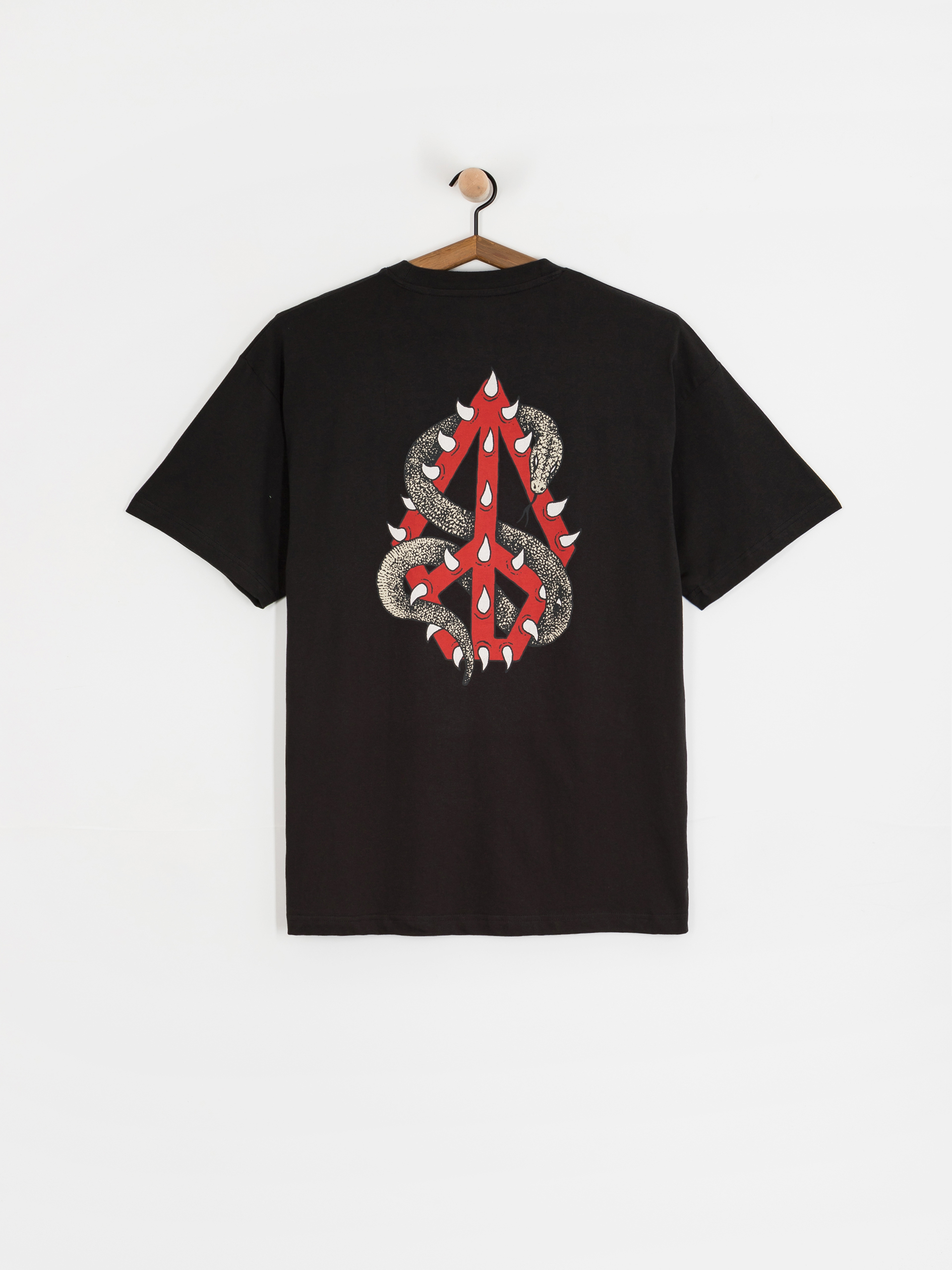 Volcom Snake Peace Lse Póló (black)