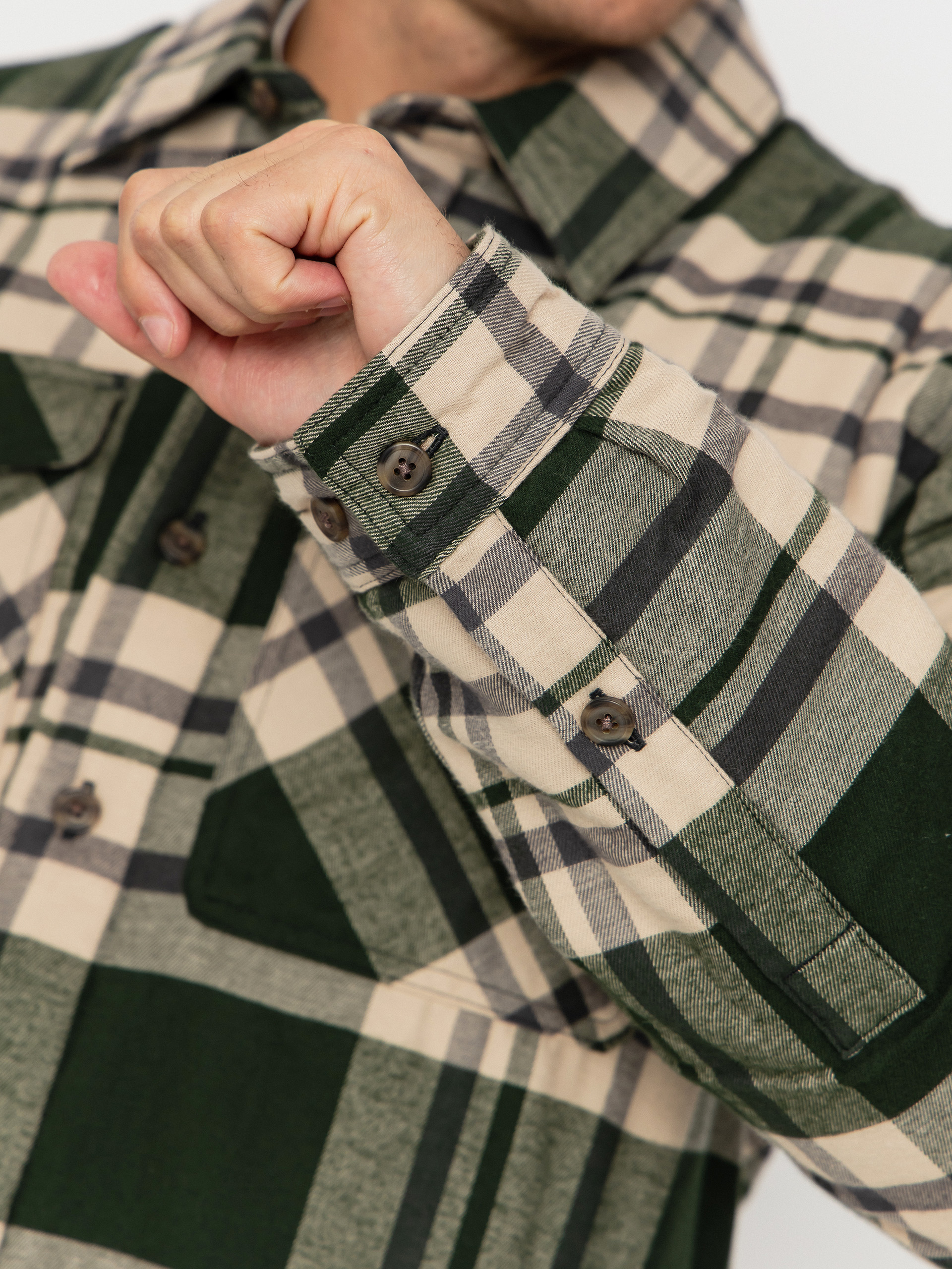 Ing Patagonia LW Insulated Fjord Flannel (ashore old growth green)