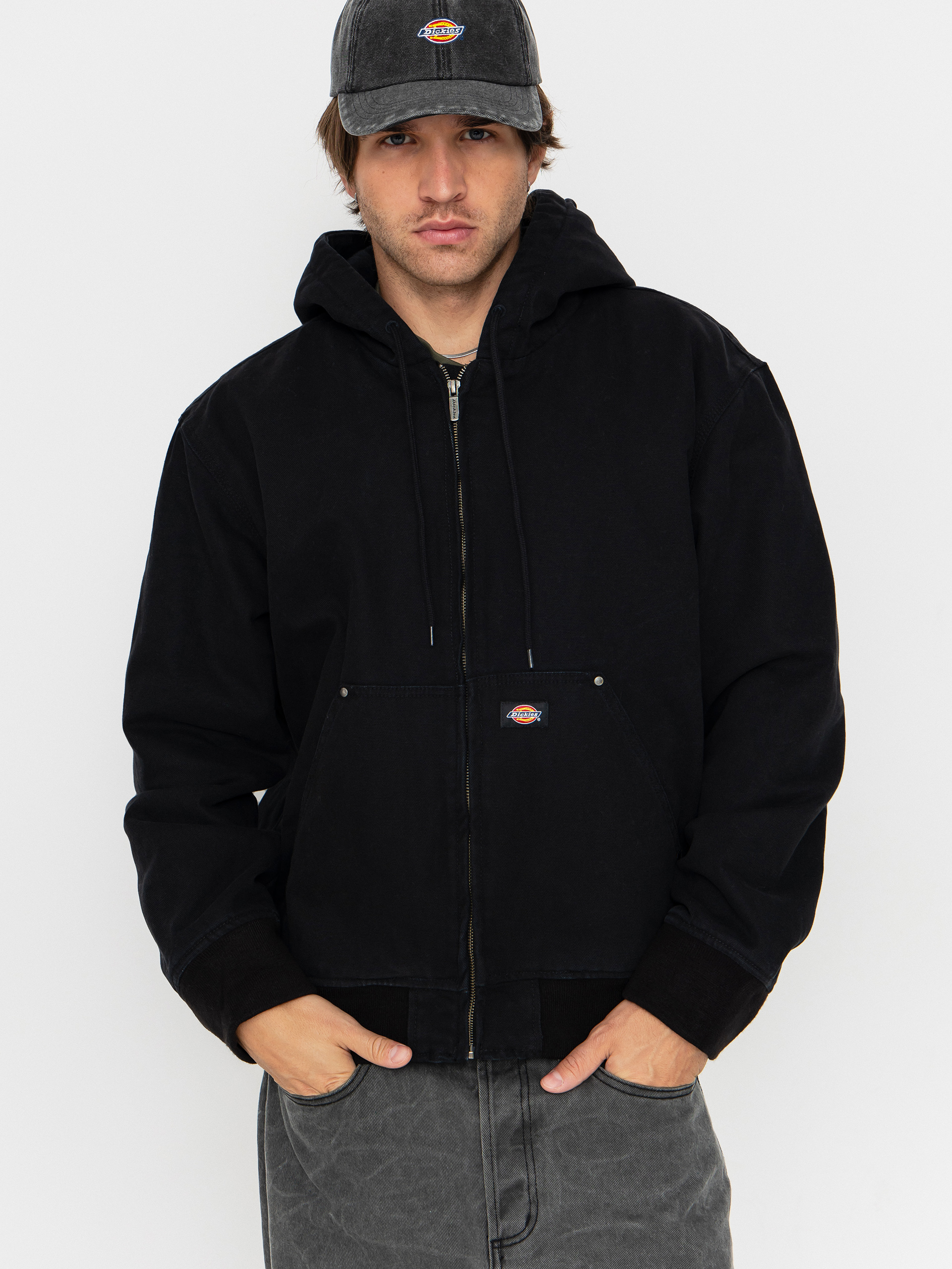 Dickies Hilham Hooded Canvas Dzseki (black)